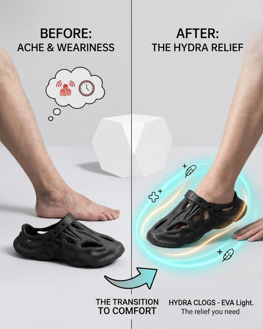 Heeluxe.pk Facebook ad: Step Into Comfort with Hydra Clogs, Only at…