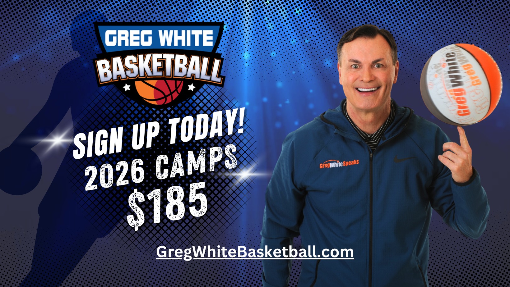 Greg White Basketball Facebook ad: Session II - Advanced Skills Camp (Ages 8-16)