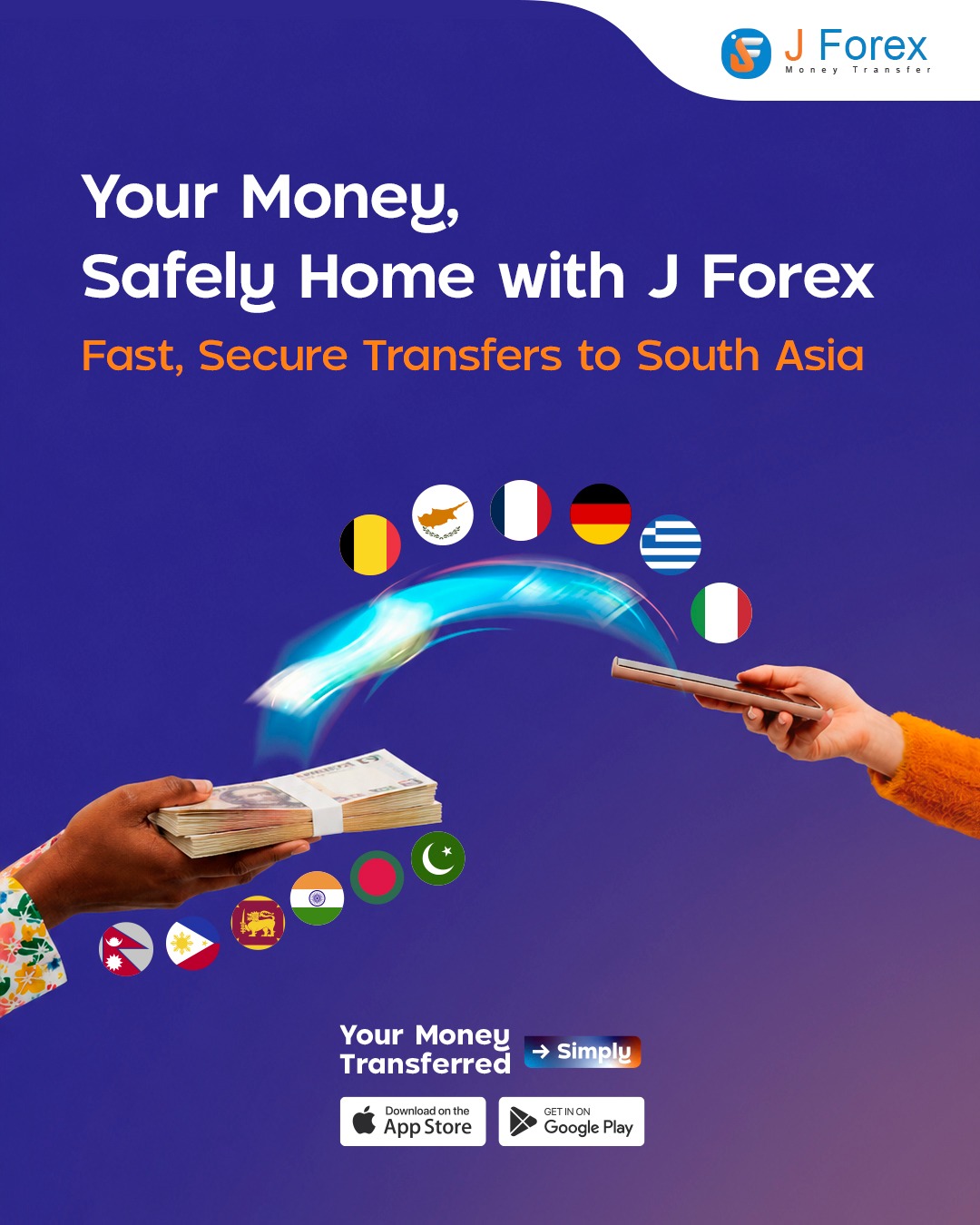 J Forex Money Transfer Facebook ad: Remittance made simple