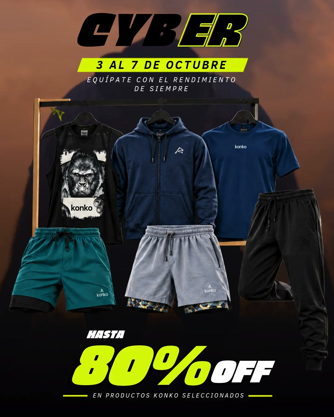 Plussportcl Facebook ad: Konko hasta 80% OFF