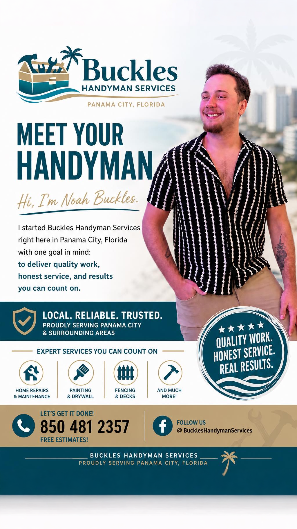 PCB Handyman Facebook ad: Get Free Quote