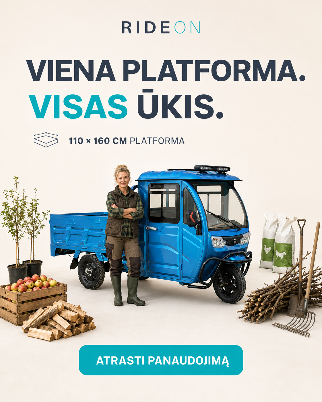 RideOn.lt Facebook ad