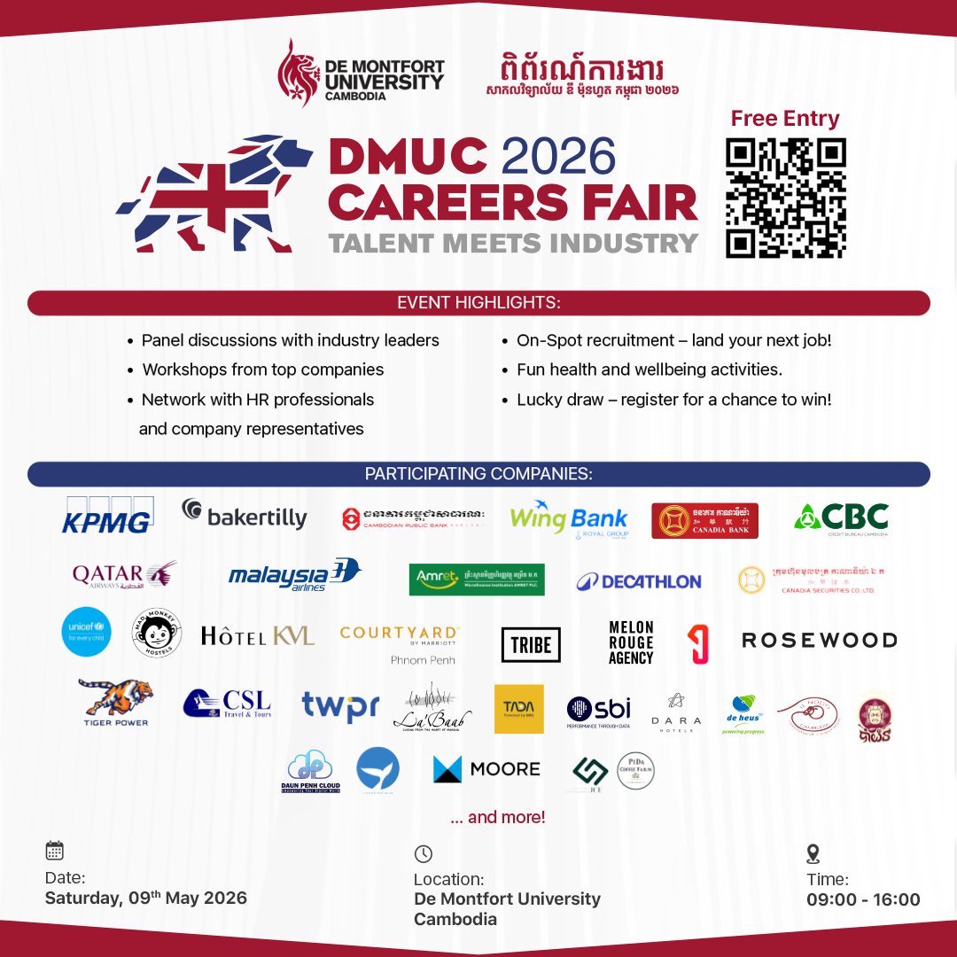 De Montfort University Cambodia Facebook ad