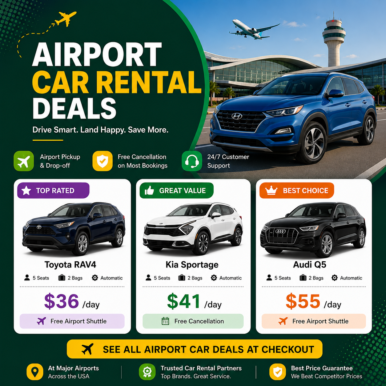 Smart Car Rentals Facebook ad