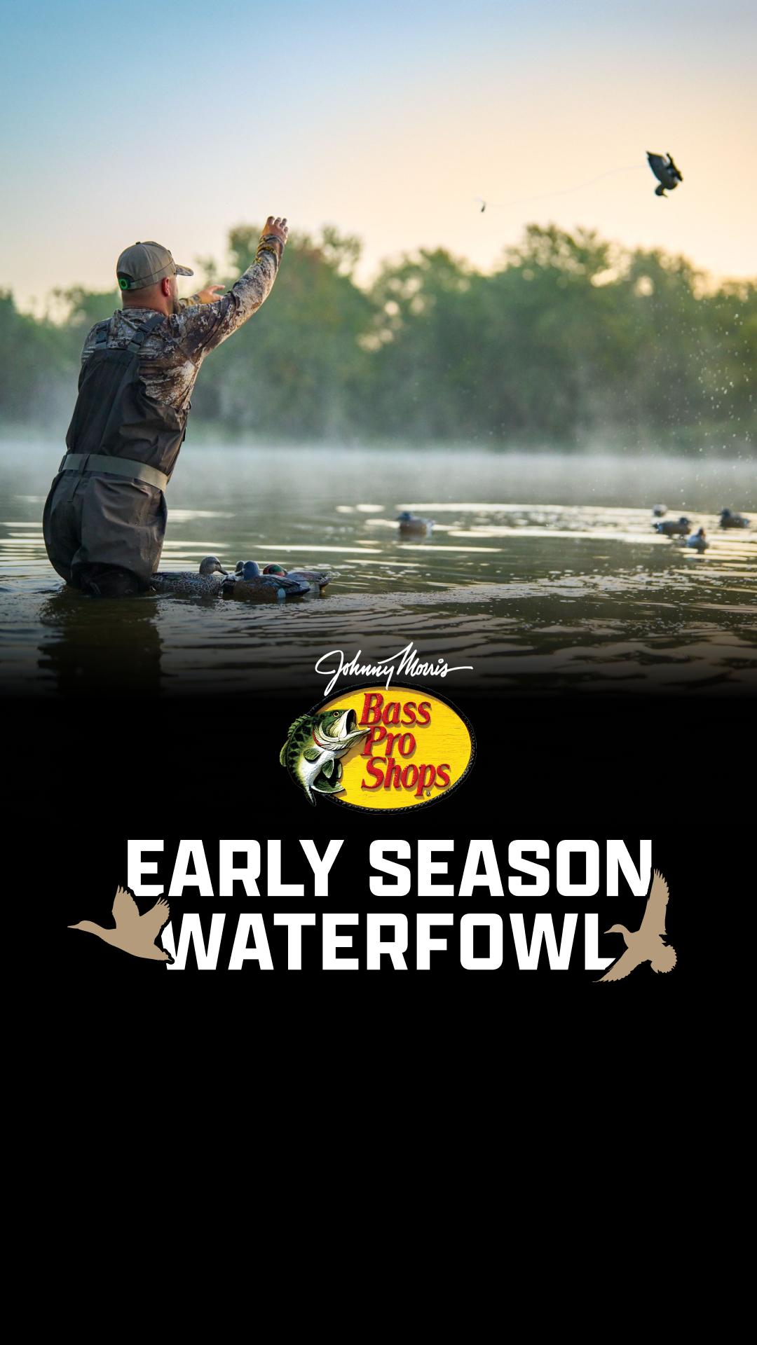 Bass Pro Shops Facebook ad: Answer the Call of Early Season.