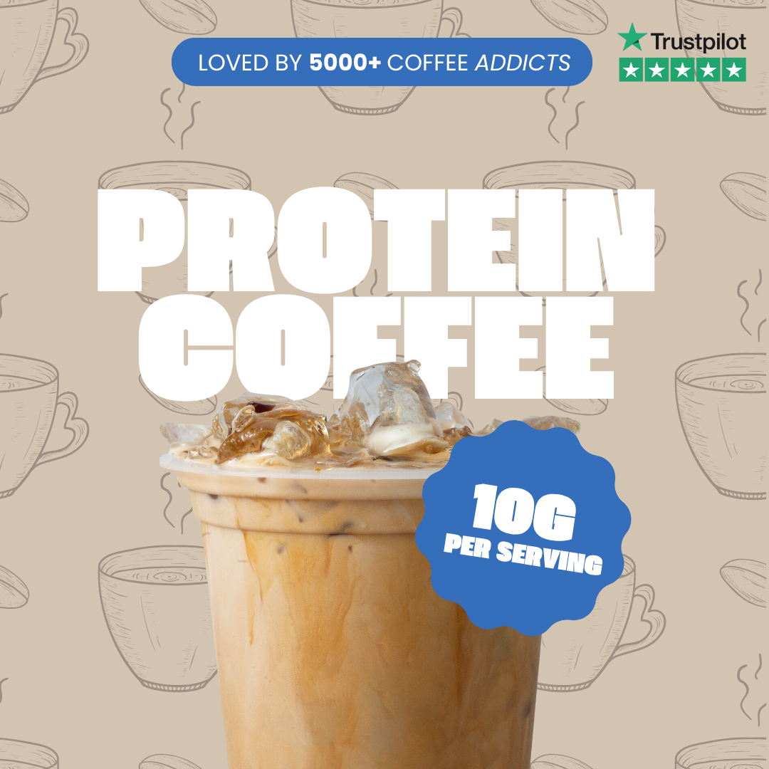 Genius Coffee Co Facebook ad: Coffee, With A Little Bit Extra.