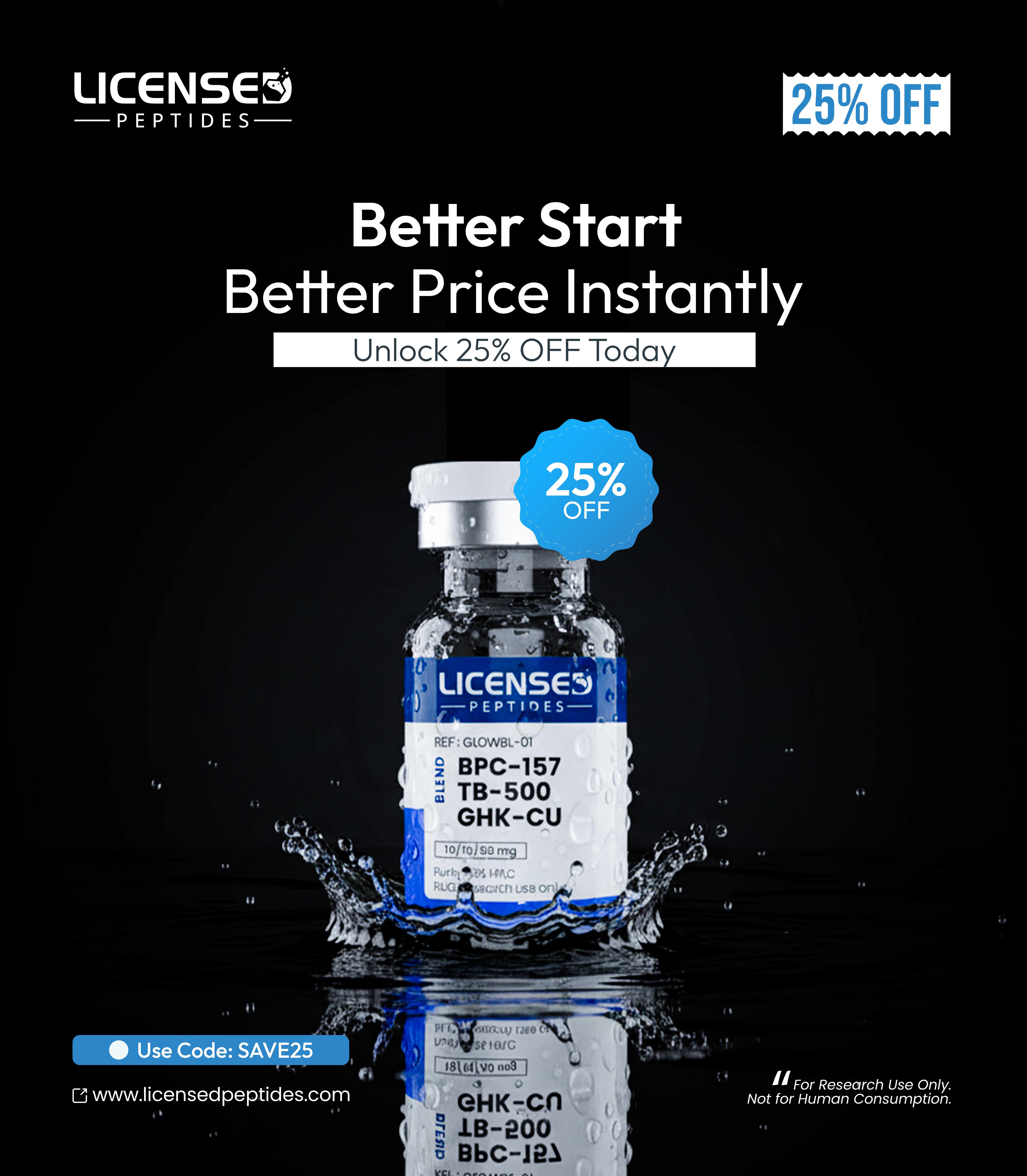 Licensed Peptides Facebook ad