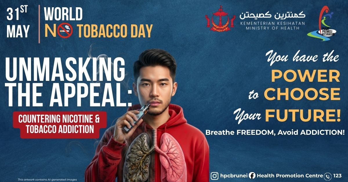 Health Promotion Centre Facebook ad: The tobacco and vape industry sells the appeal.