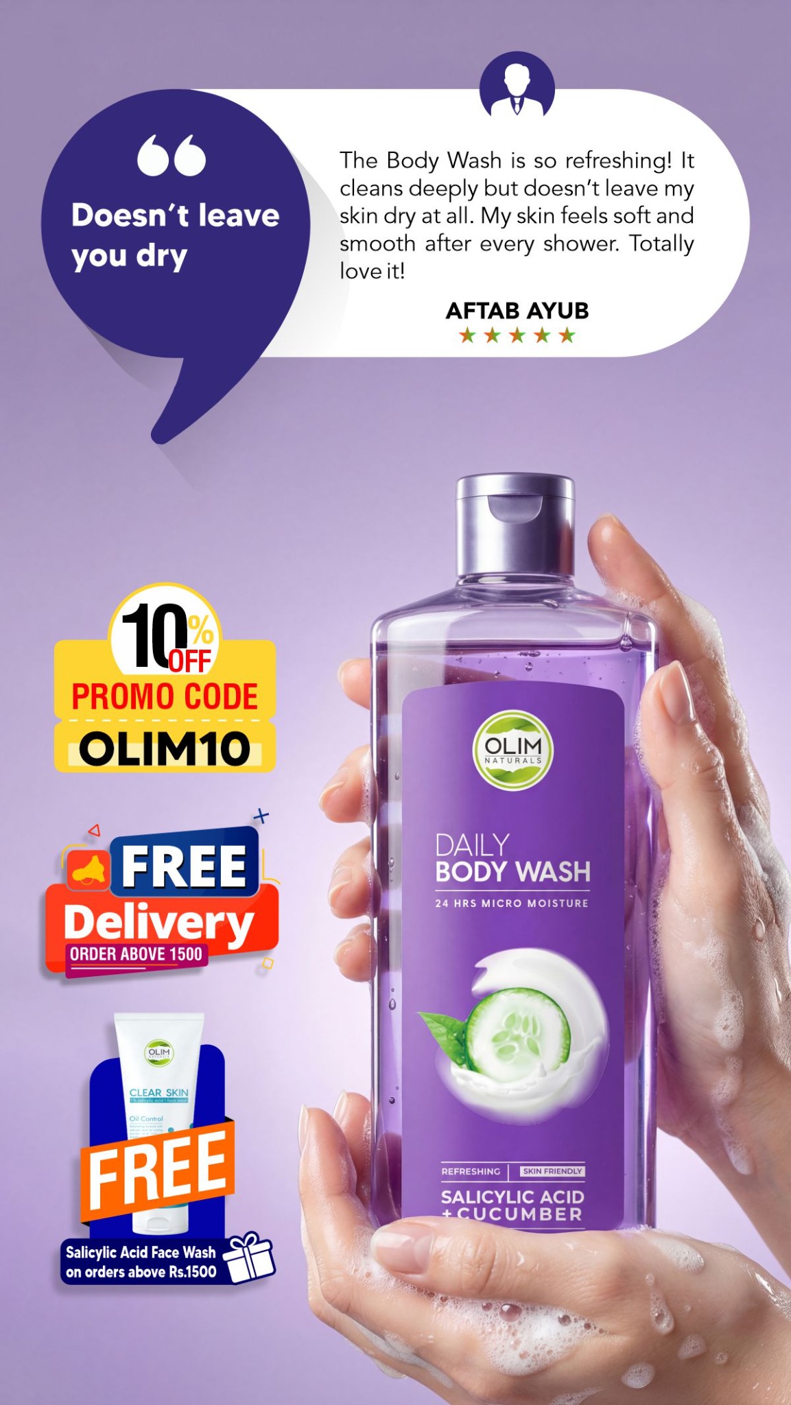 Olim Naturals Facebook ad
