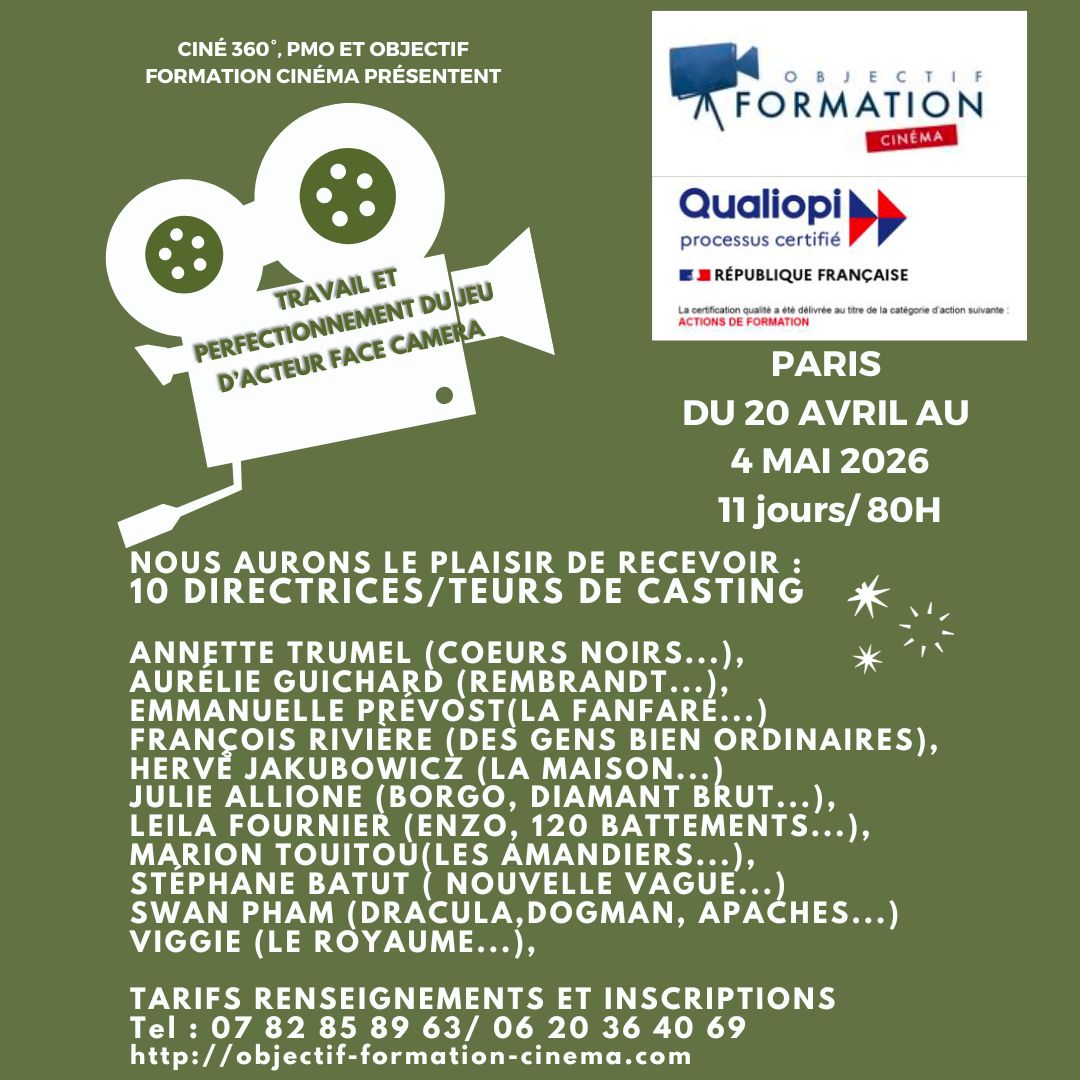 Objectif formation cinéma Facebook ad