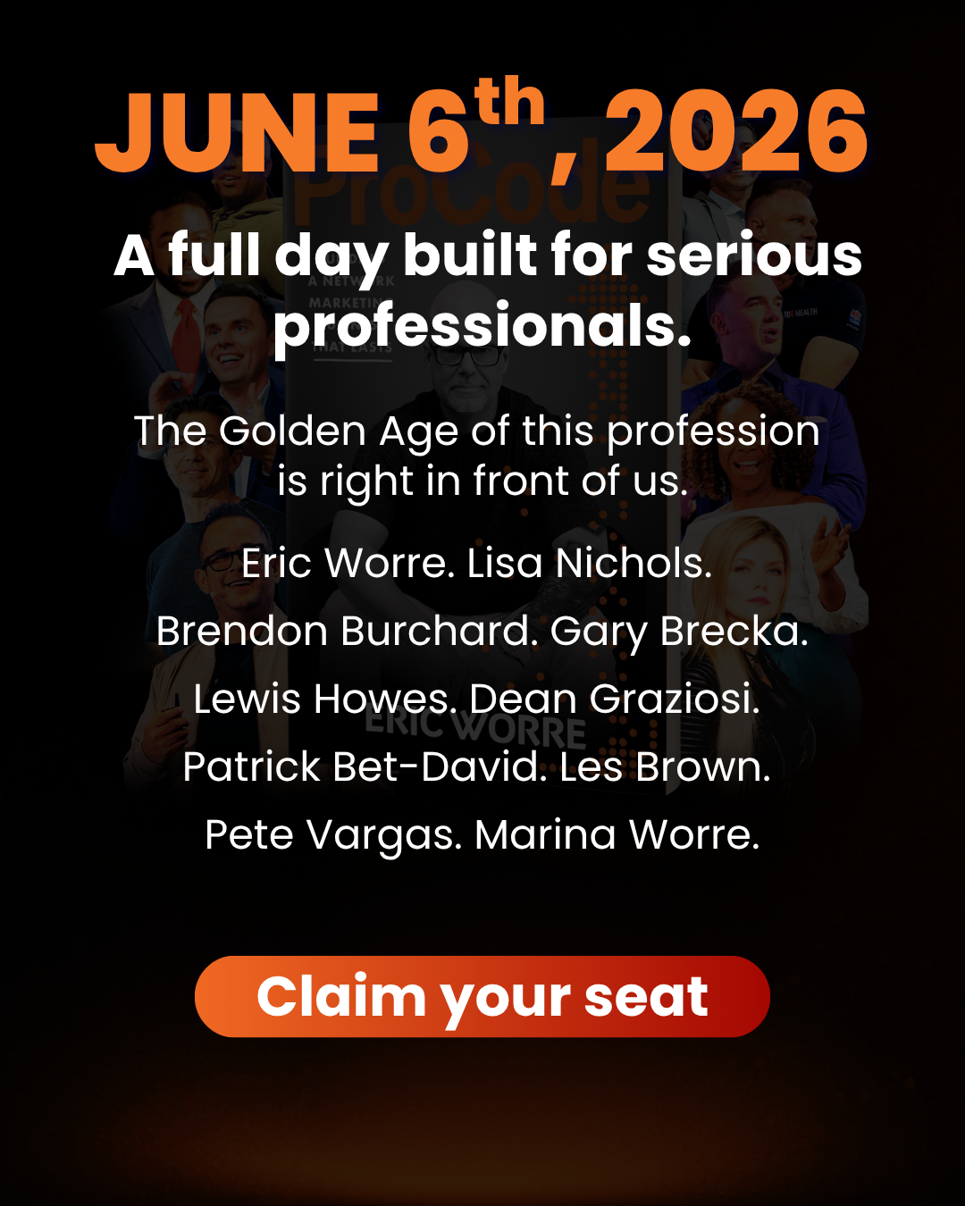 Eric Worre Facebook ad: $497 Value. 100% Free. The Biggest Day in Network Marketing.