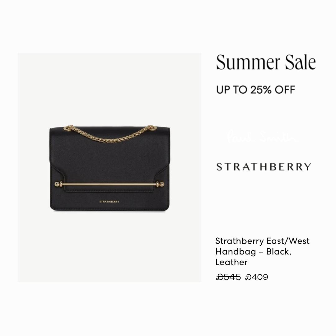 Strathberry Facebook ad