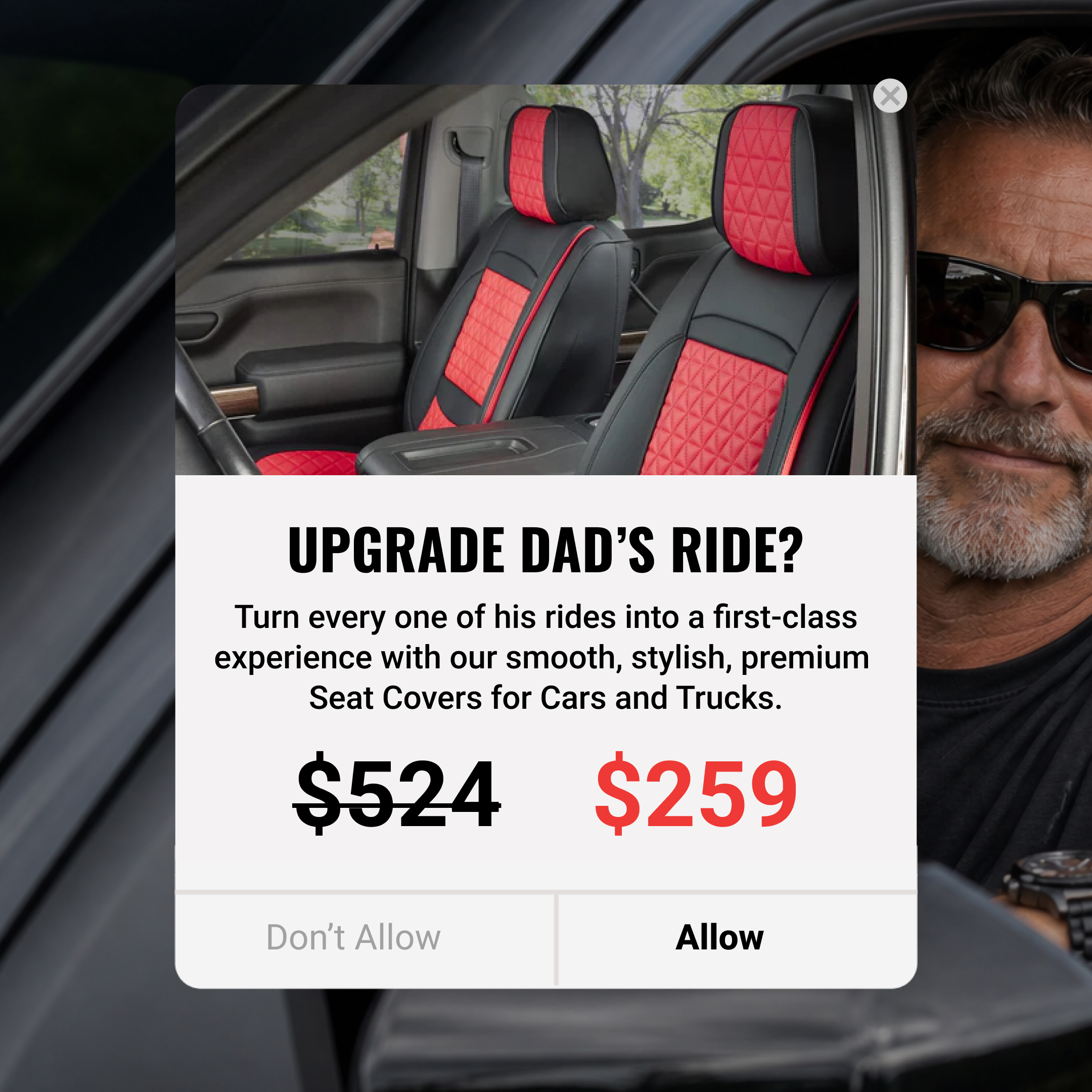 Seat Cover Solutions Facebook ad