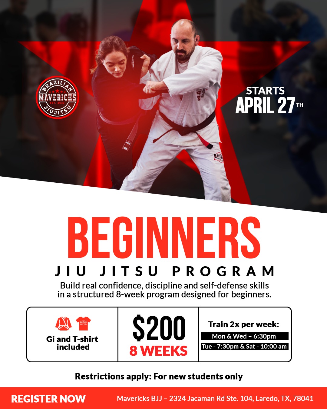 Mavericks Brazilian Jiujitsu Facebook ad: Brazilian jiu-jitsu classes - Mavericks Brazilian Jiu-Jitsu
