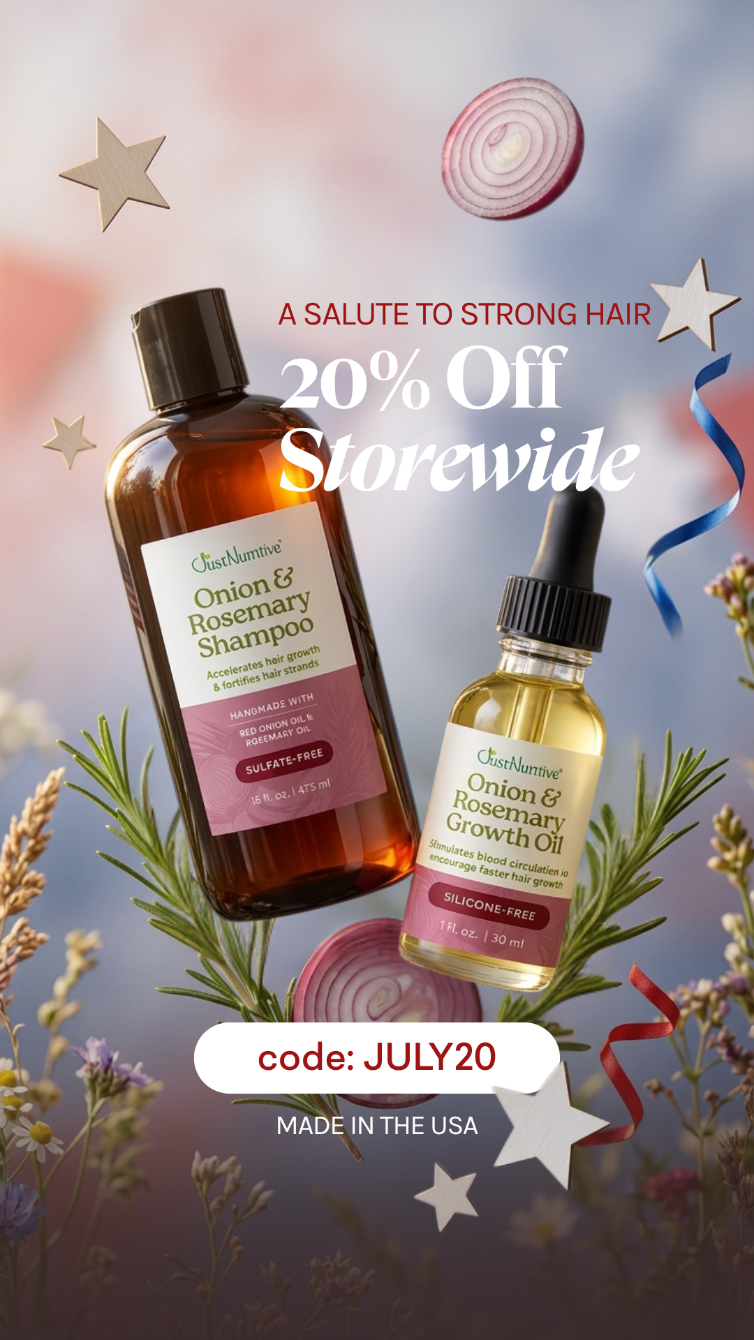 Just Nutritive Hair and Skin Care Facebook ad