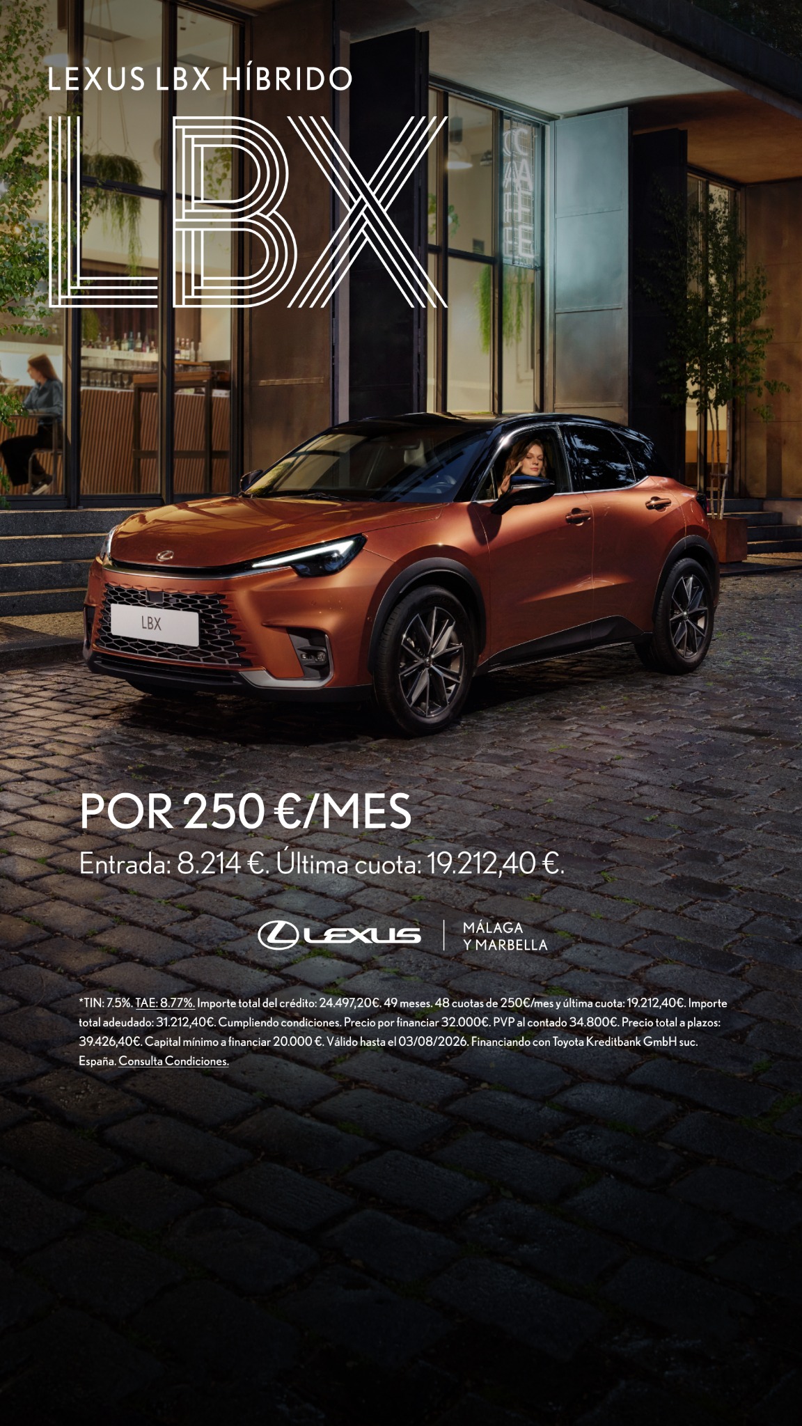 Lexus Málaga Facebook ad from May 20, 2026