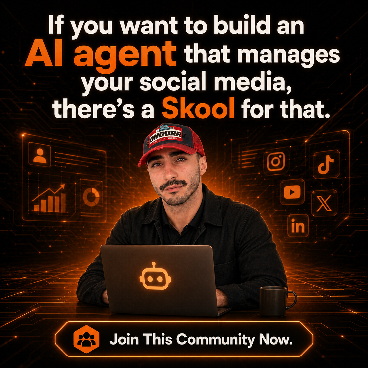 Skool Facebook ad