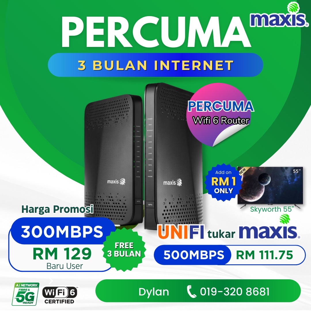 Unifi Maxis Fibre - Authorised Dealer Facebook ad