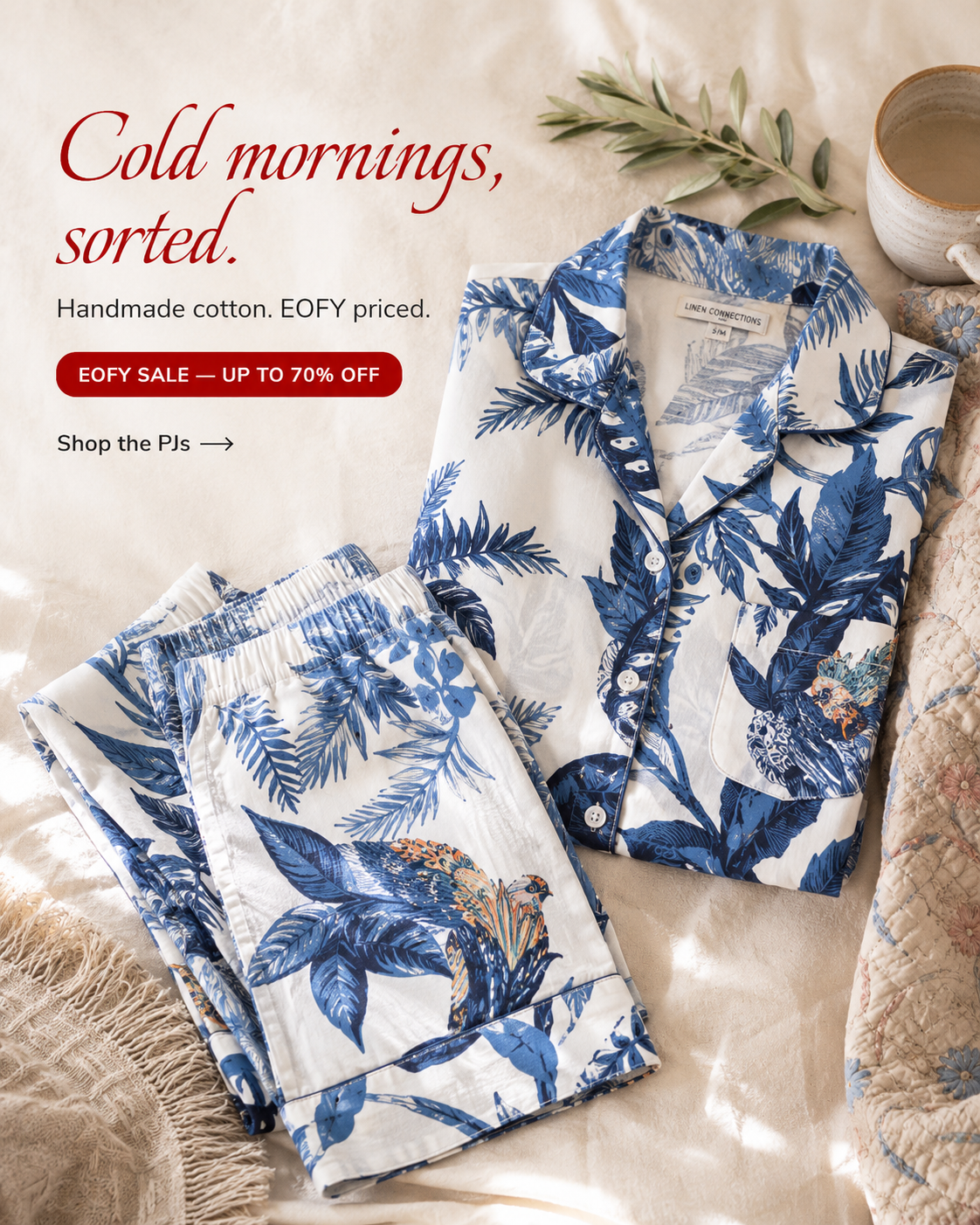 Linen Connections Facebook ad