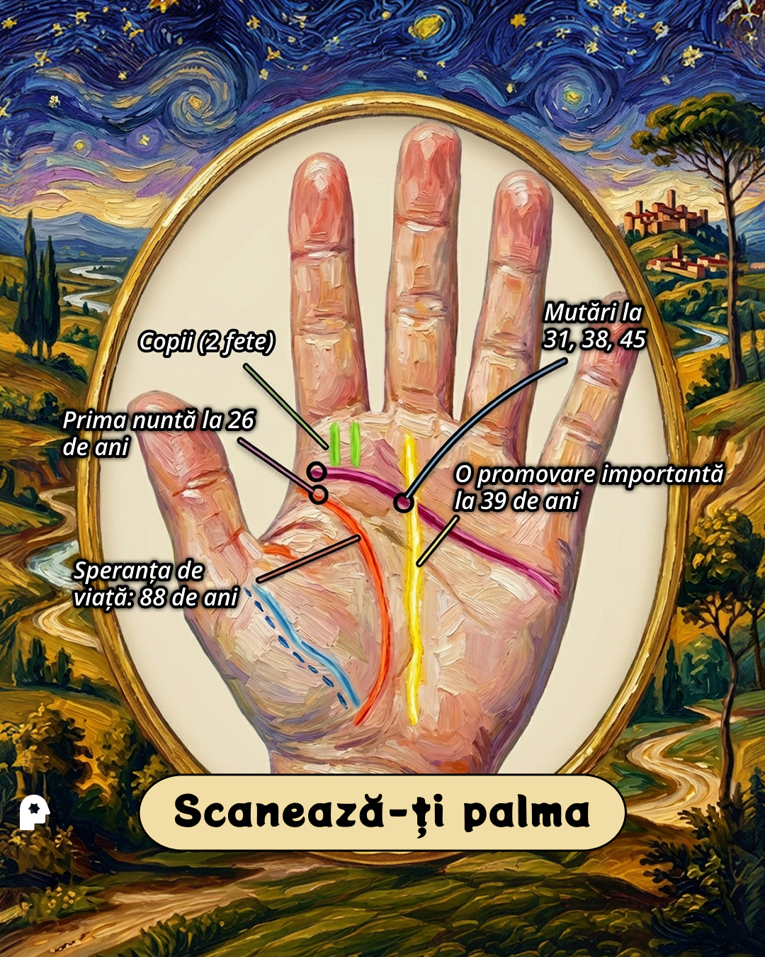 Nebula: Palm Reading Facebook ad