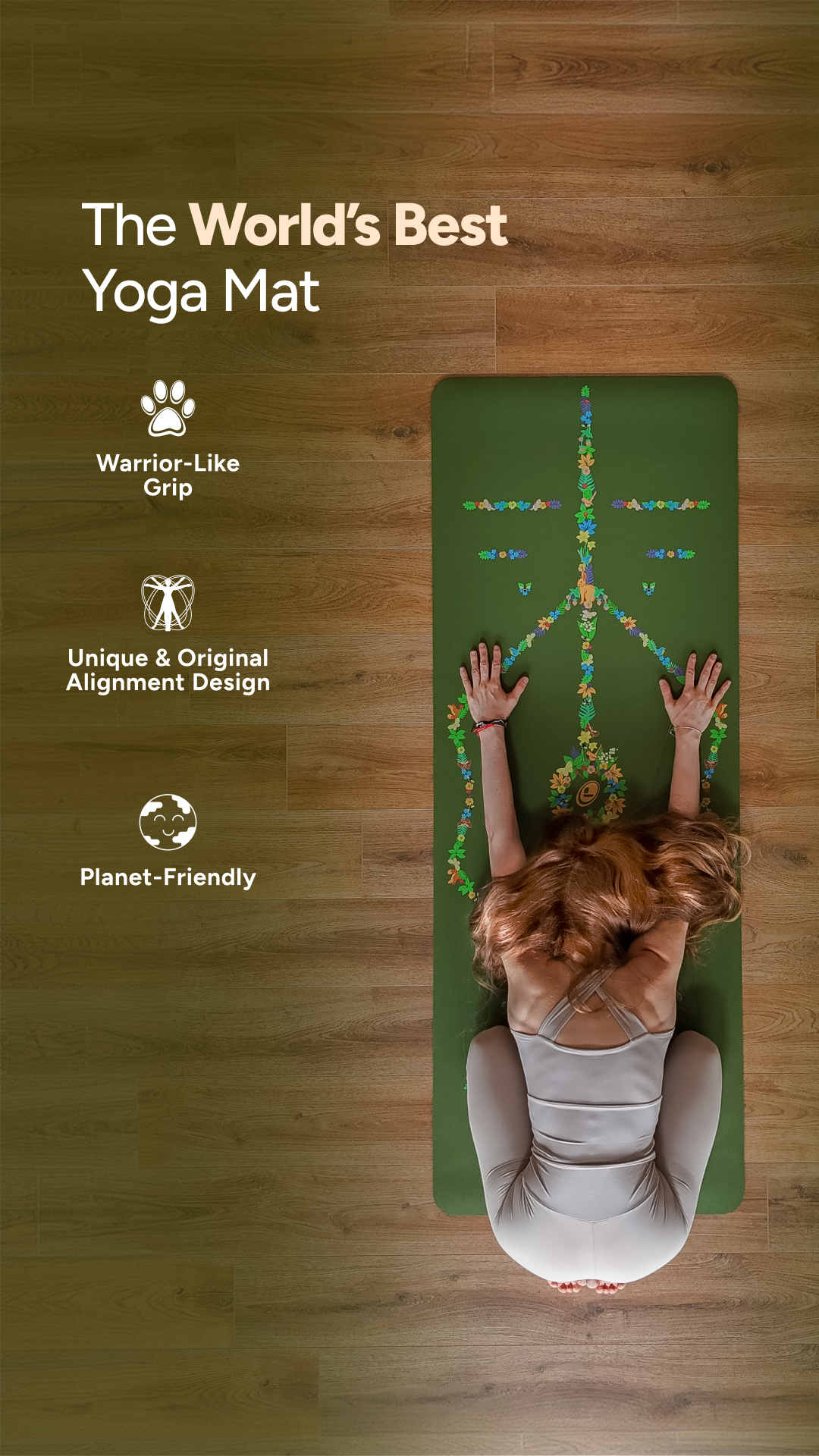 Liforme Facebook ad: Created by Yogis, for Yogis!