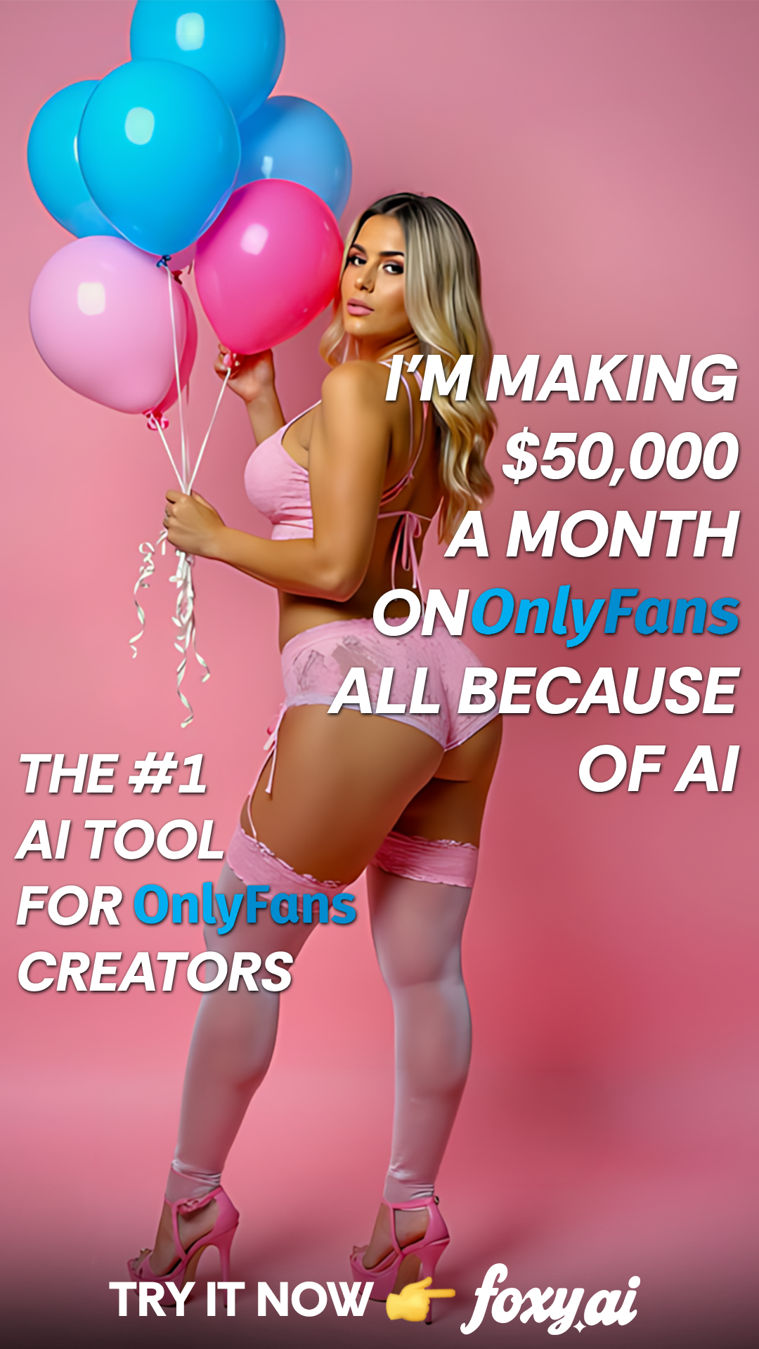 Foxy AI: Video & Photo Generator Facebook ad from Feb 27, 2026