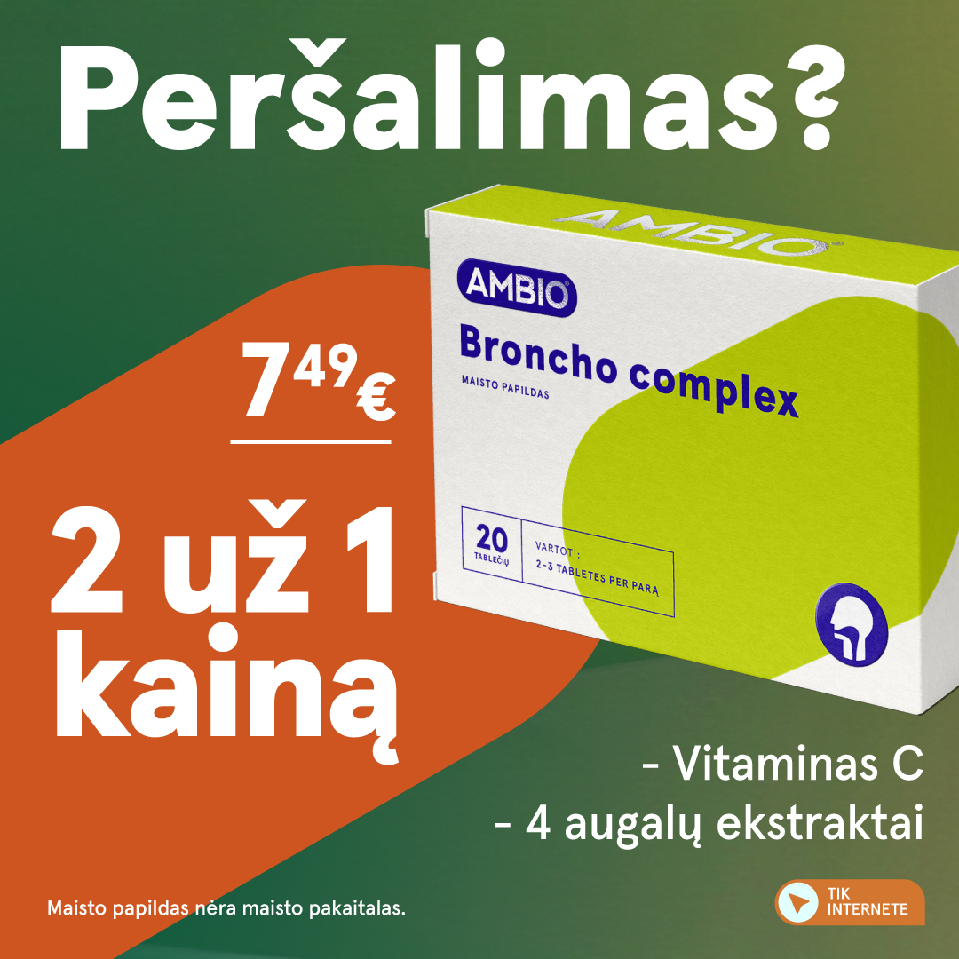 Gintarinė Vaistinė Facebook ad: 4 augalų ekstraktų kompleksas