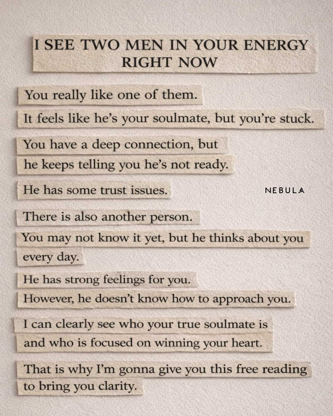Your Relationship Advisor Facebook ad