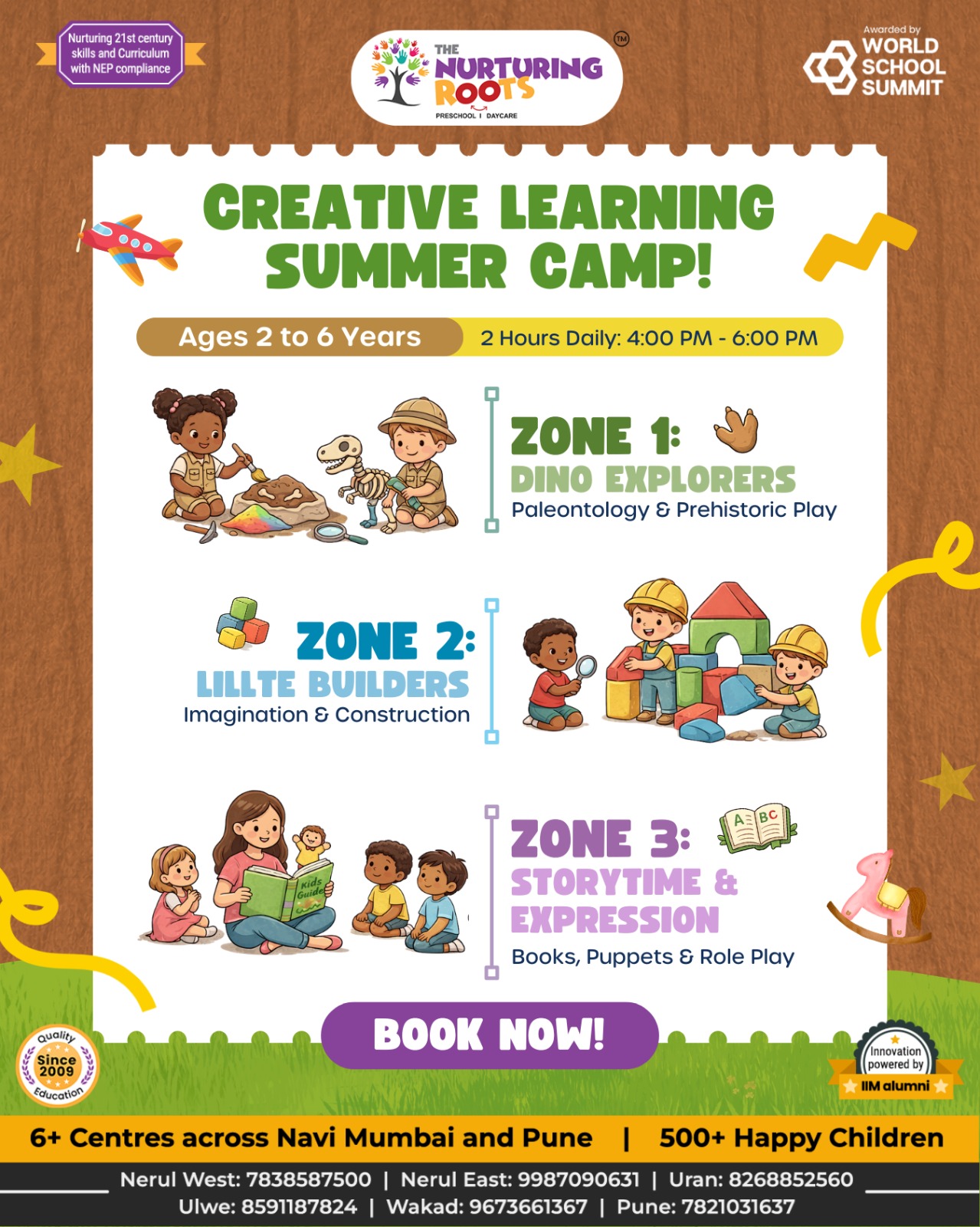 The Nurturing Roots - Preschool & Daycare Facebook ad: Let your little ones explore, create, and express…