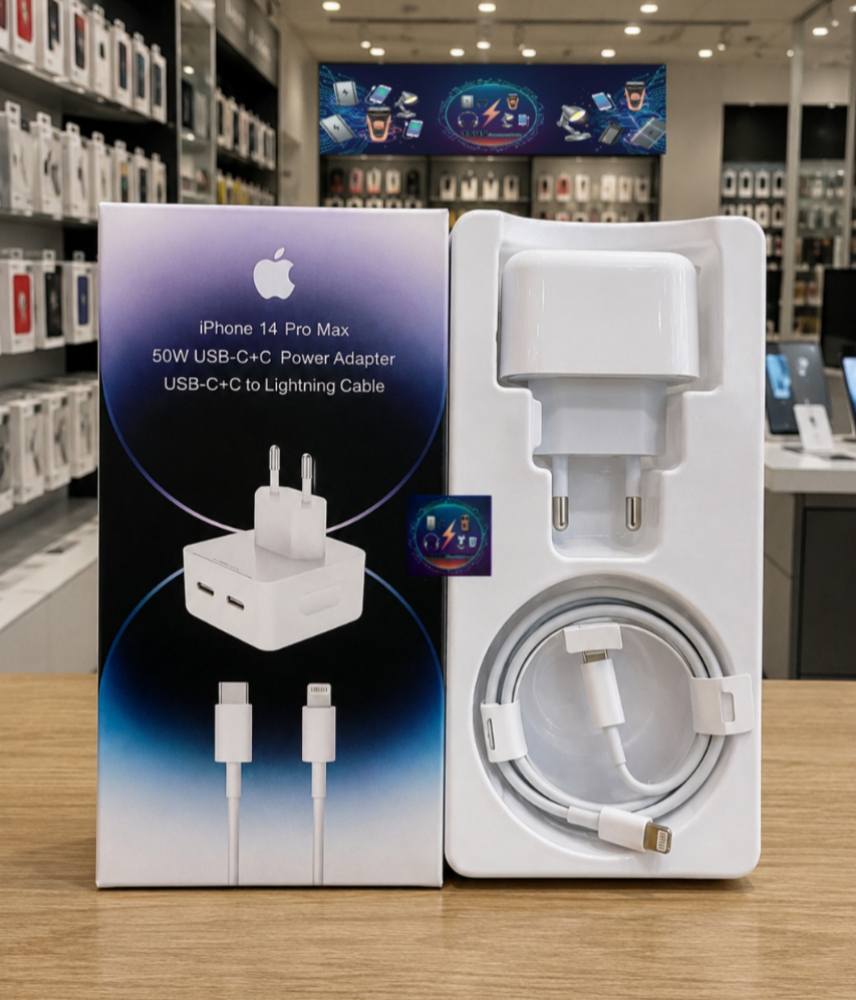 TSUS Accessoires Facebook ad: CHARGEUR iPhone 50W + CÂBLE OFFERT