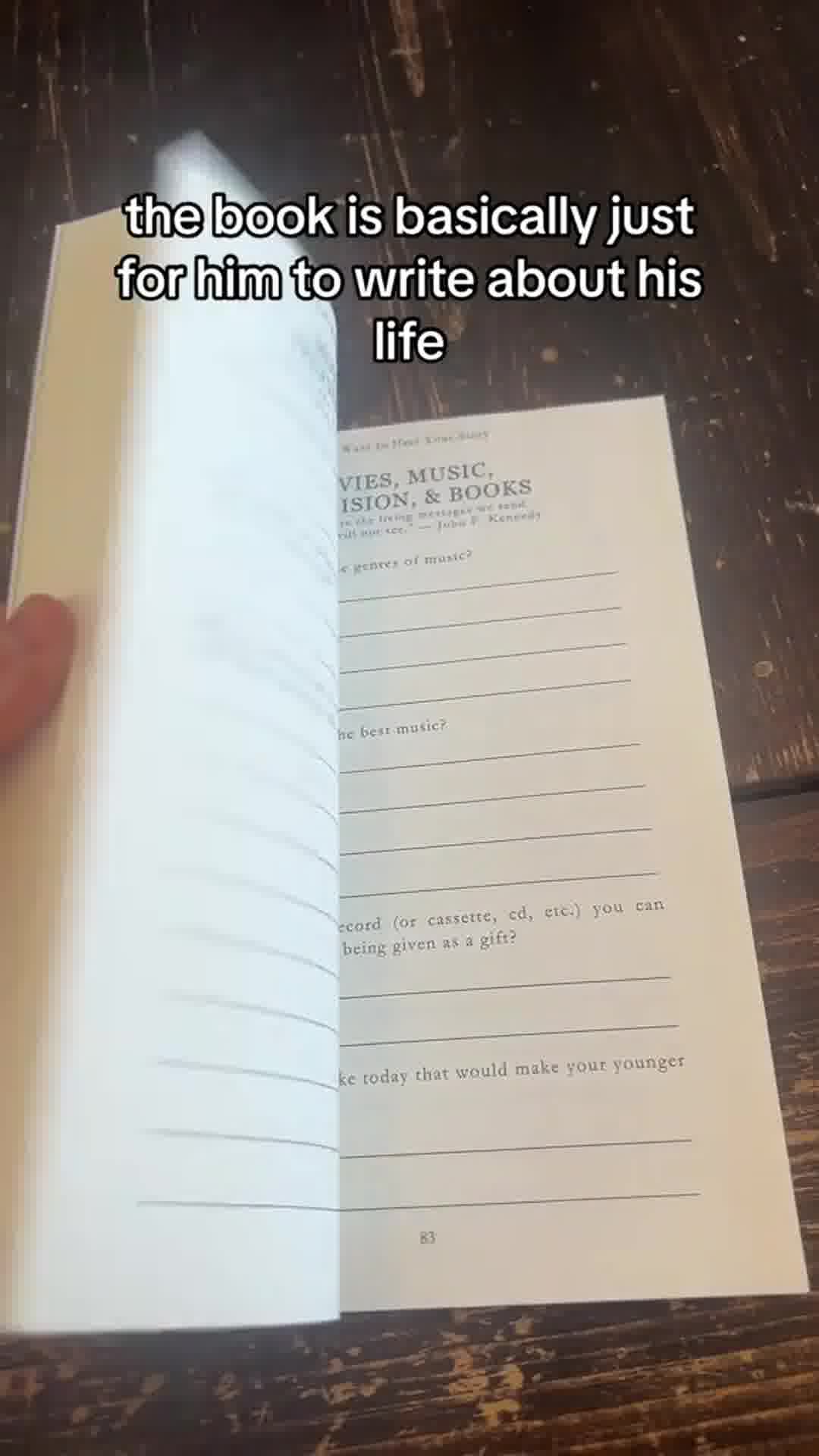 ThatCove Facebook ad: Give the Ultimate Gift, Their Life, Their Story, Your Book