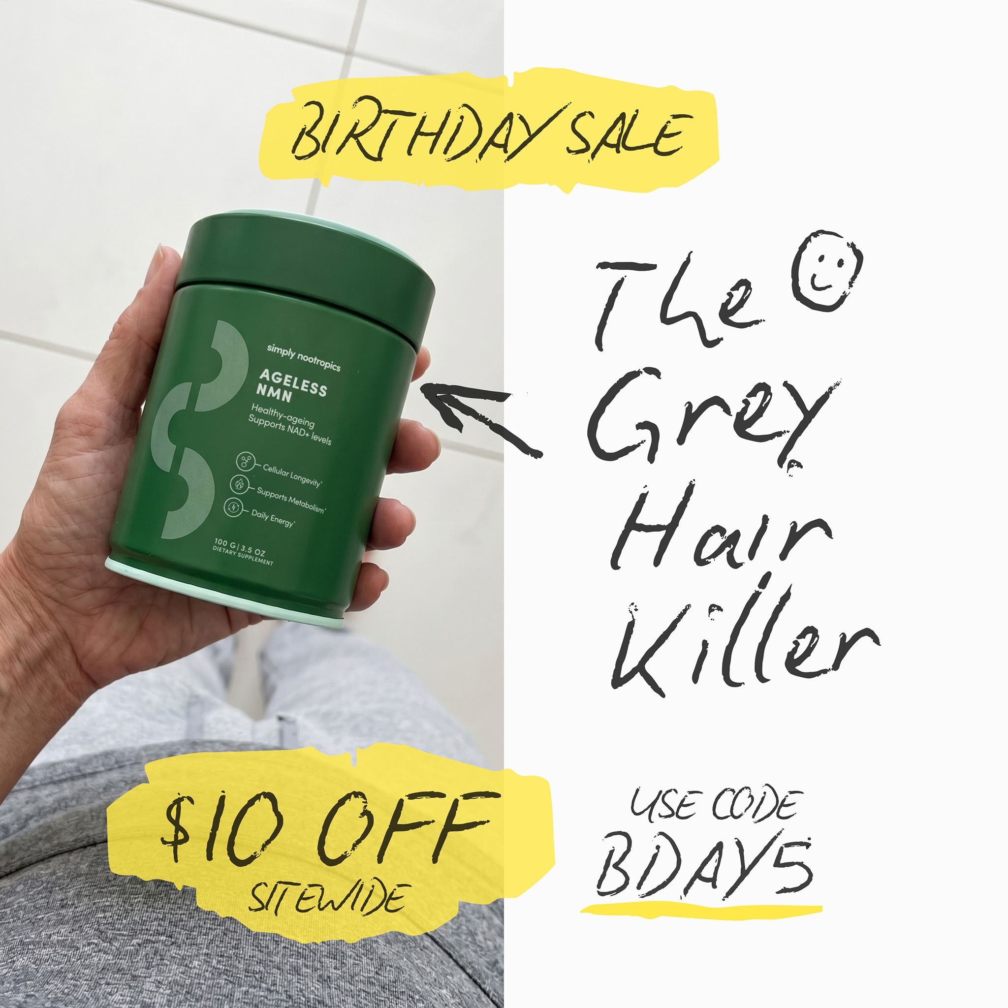 Simply Nootropics Facebook ad