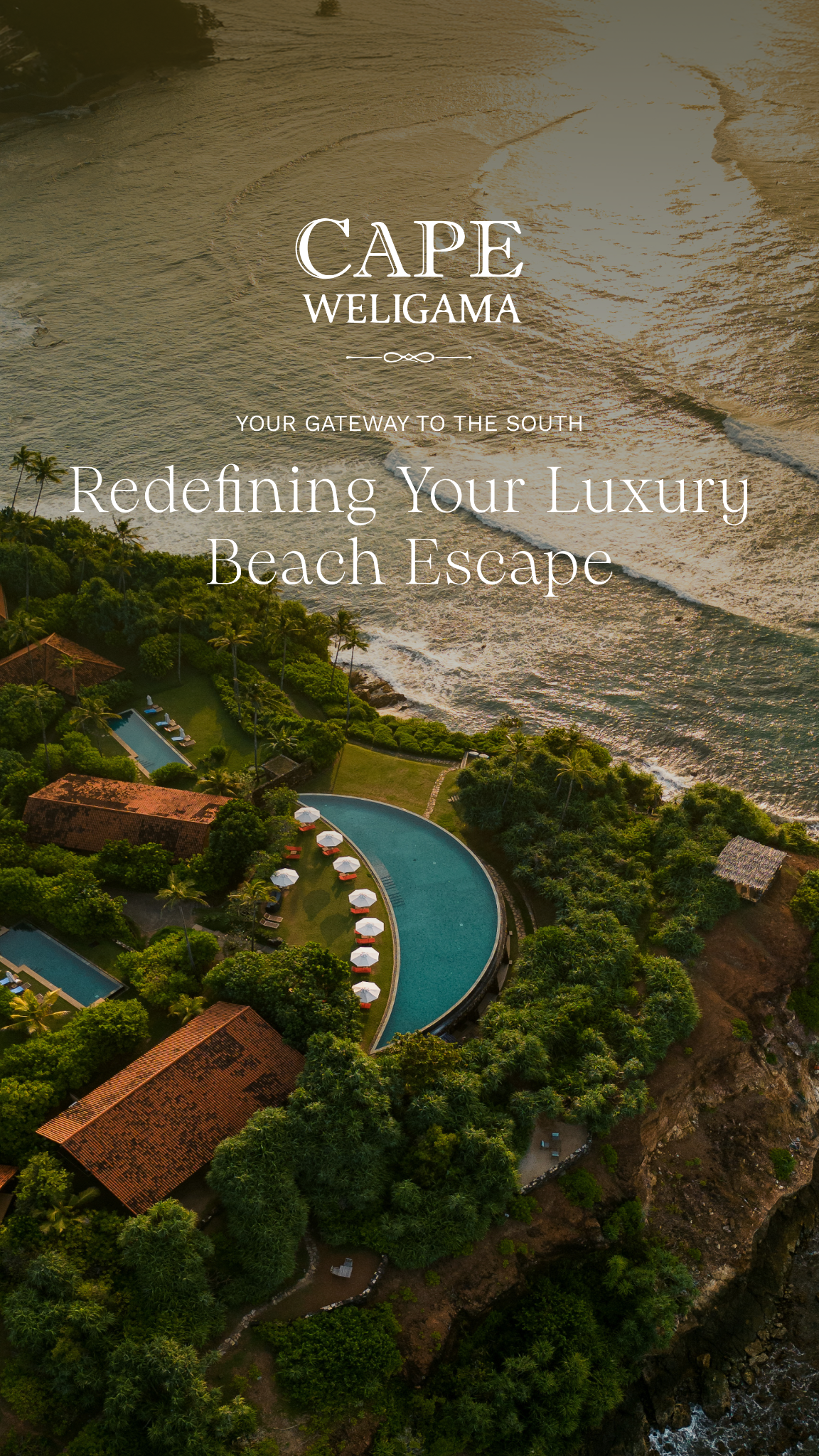 Cape Weligama Resort, Sri Lanka Facebook ad