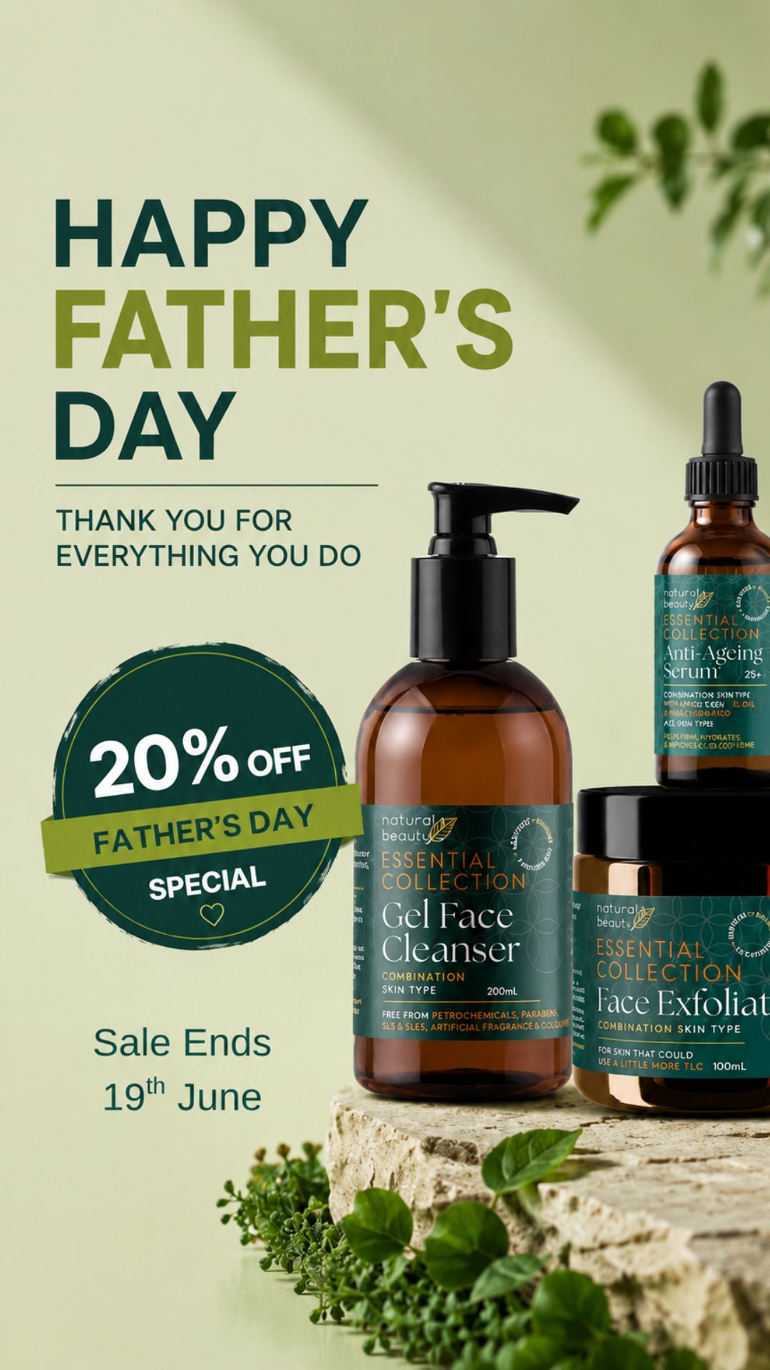 Naturals Beauty Facebook ad from Jun 6, 2026