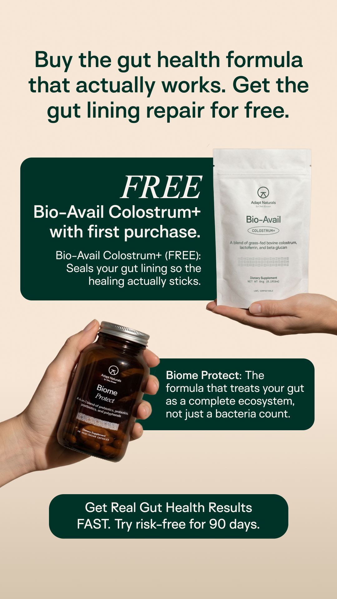 Adapt Naturals Facebook ad