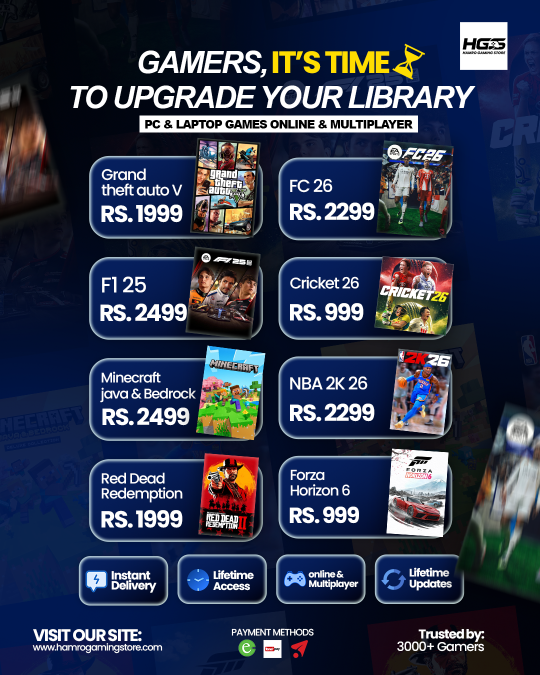 Hamro Gaming Store Facebook ad from May 3, 2026