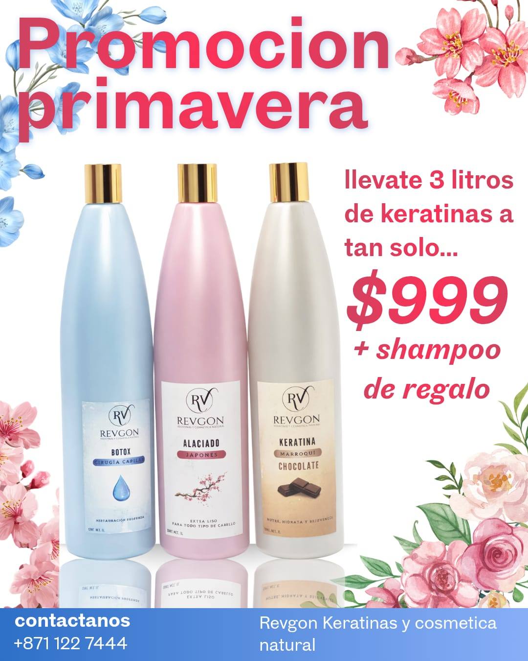 Revgon Keratinas y cosmética natural Facebook ad: Buscas un producto de calidad y a un…