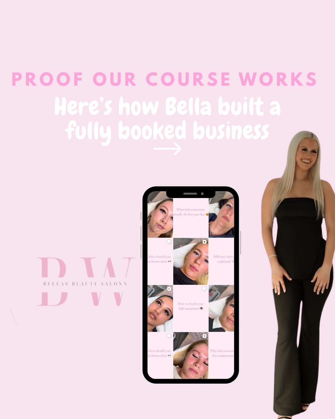 Livs Beauty Lounge Facebook ad: Most lash courses teach you the bare minimum