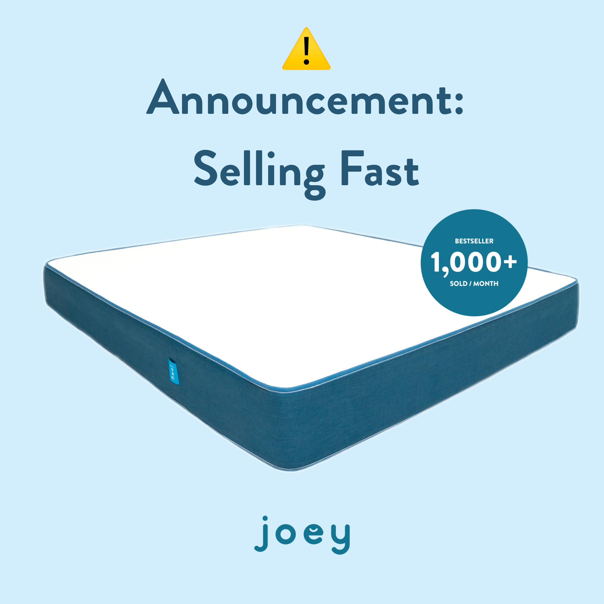 Joey Mattress Facebook ad