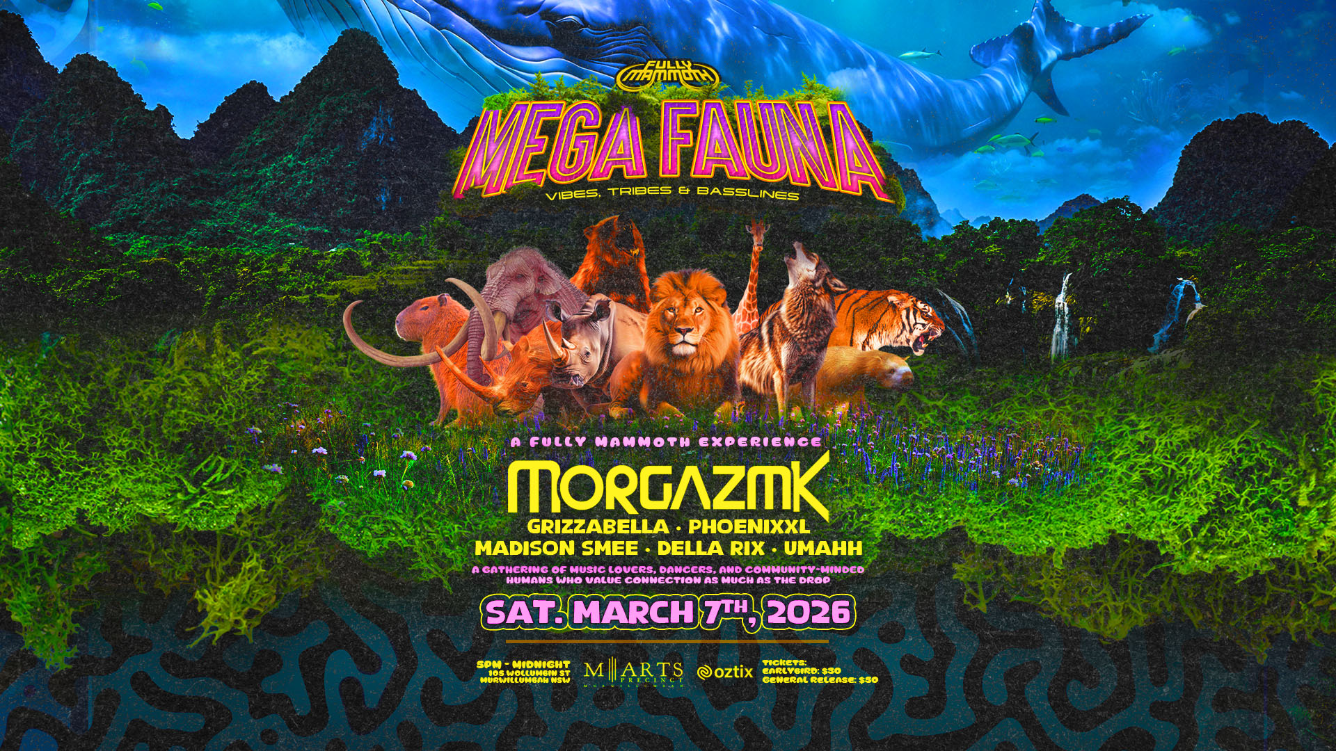 Fully Mammoth Facebook ad: MEGA FAUNA