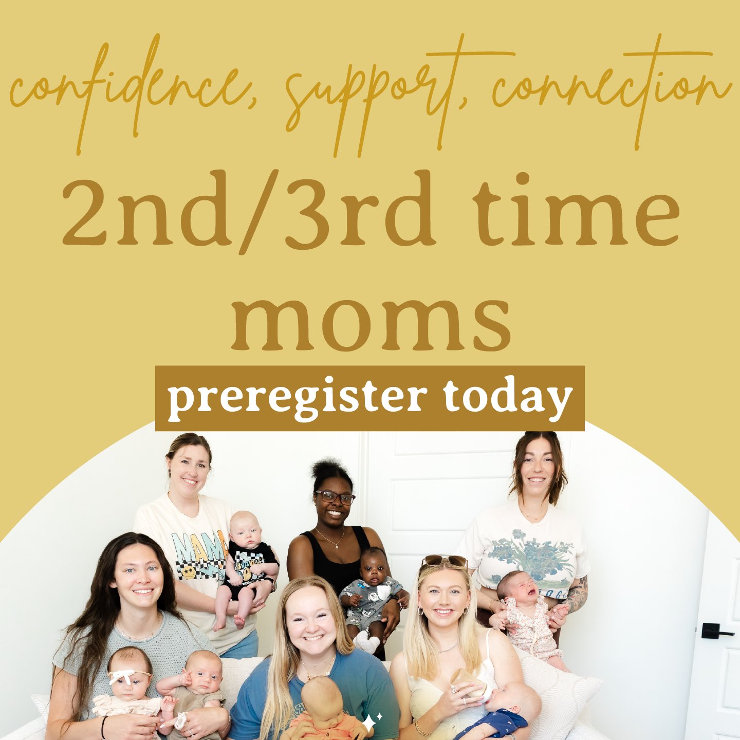 New Mom School Facebook ad: Classes are starting soon, and spots fill quickly.