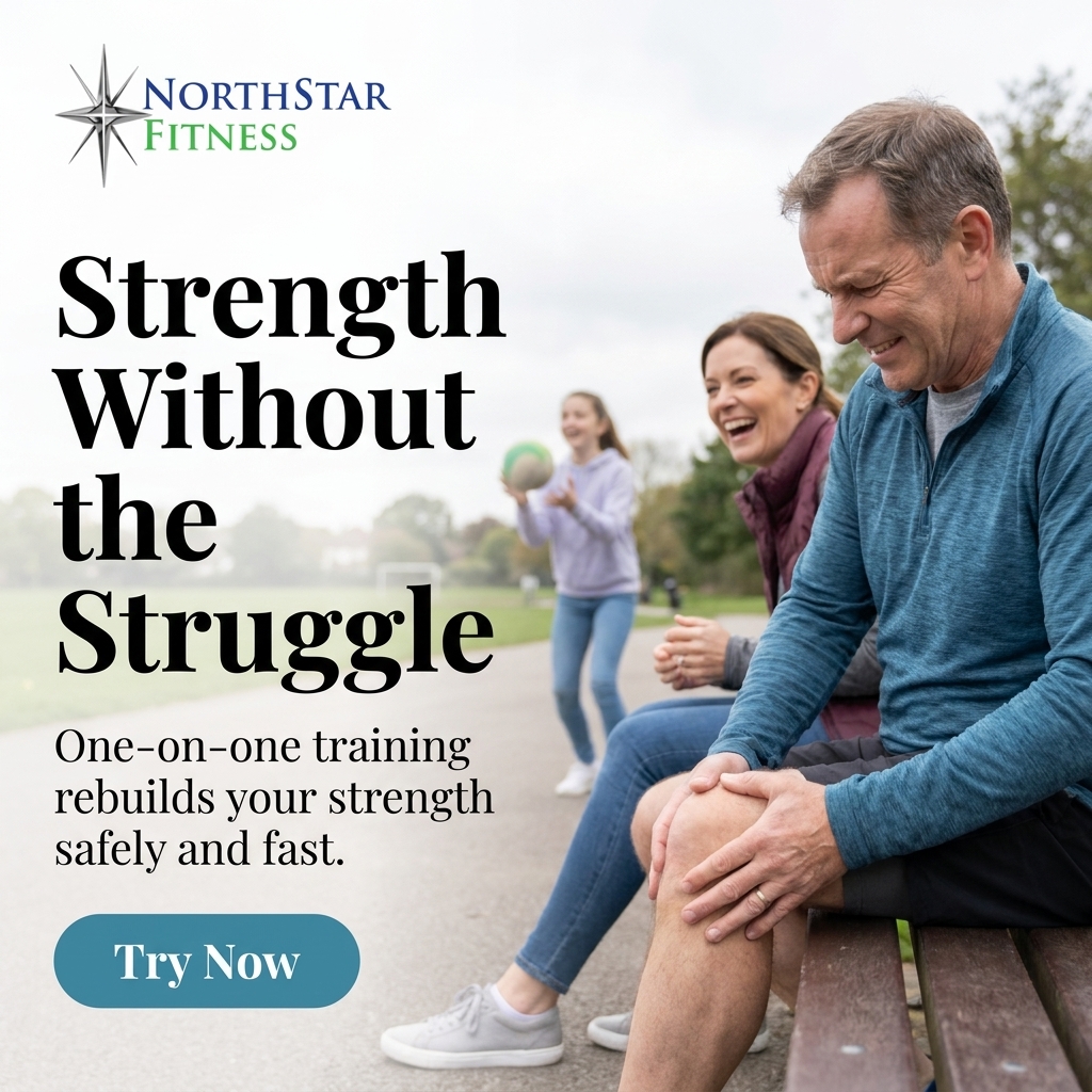 Northstar Fitness Facebook ad: No More Gym Fear After 50