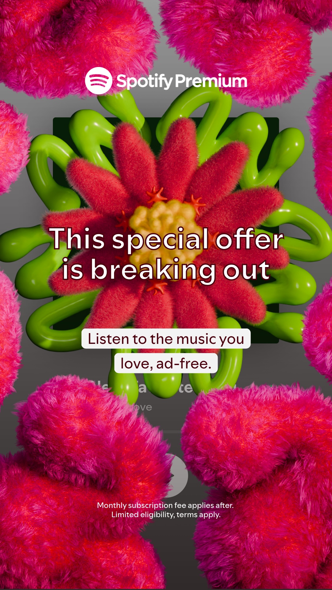 Spotify Facebook ad: Don’t miss this special offer