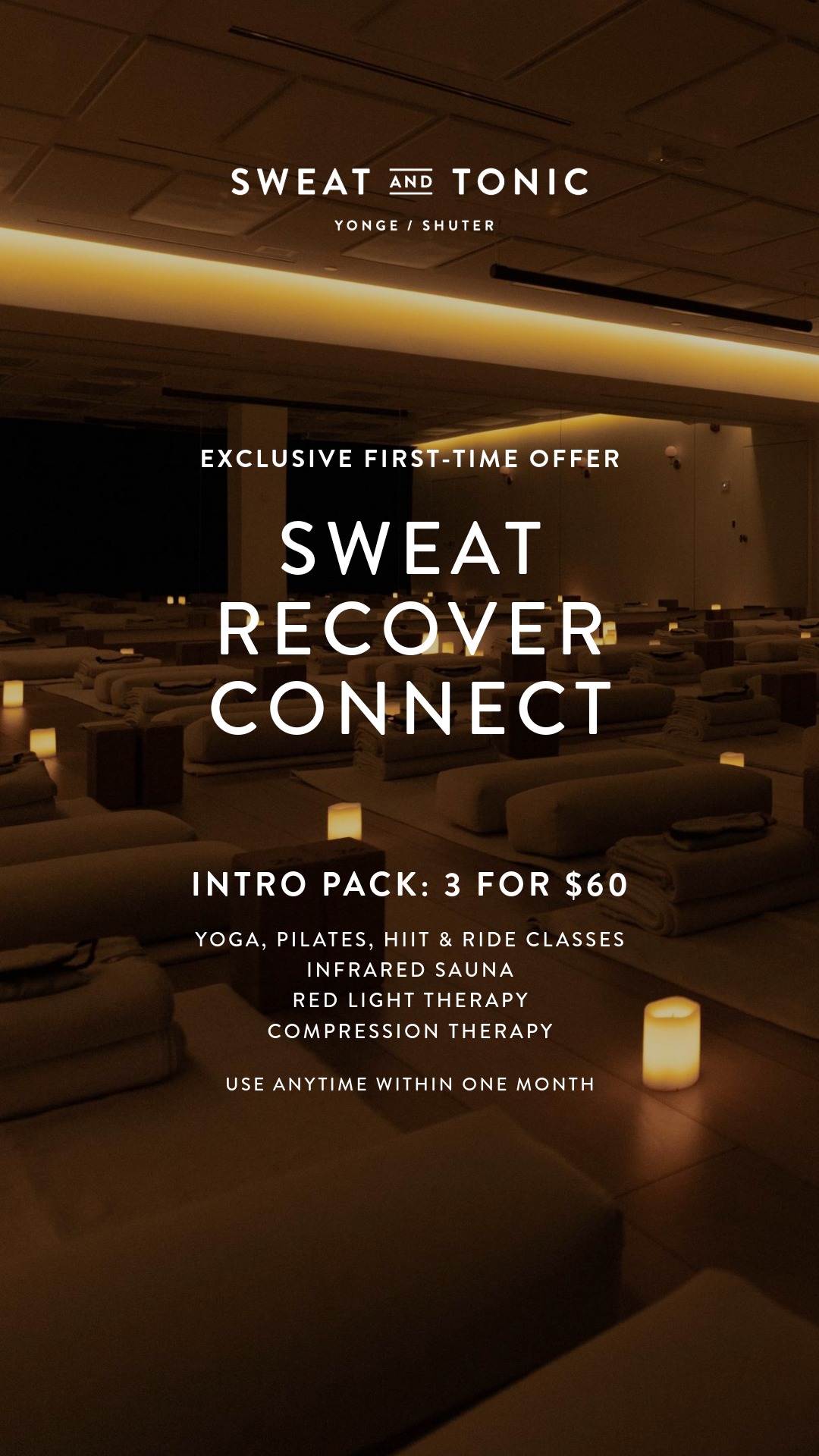 Sweat and Tonic Facebook ad