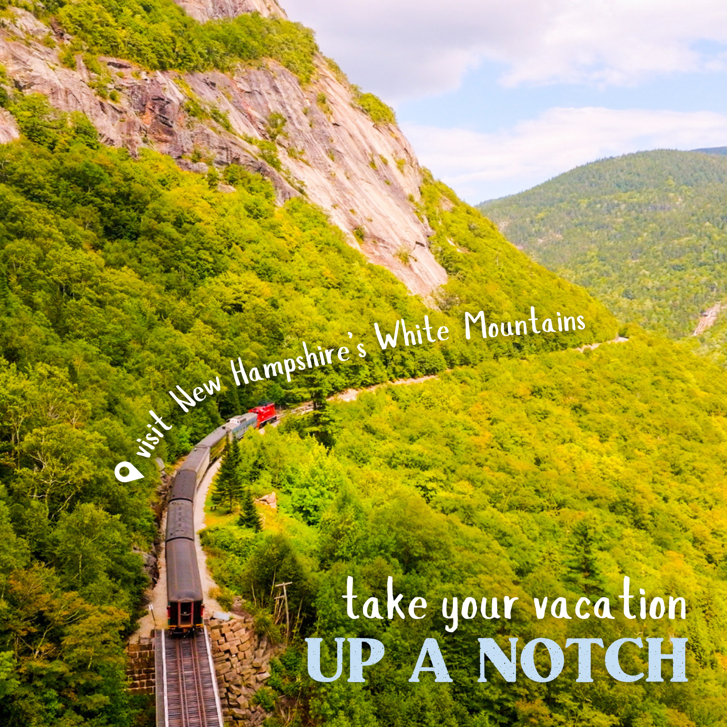 White Mountains New Hampshire Facebook ad