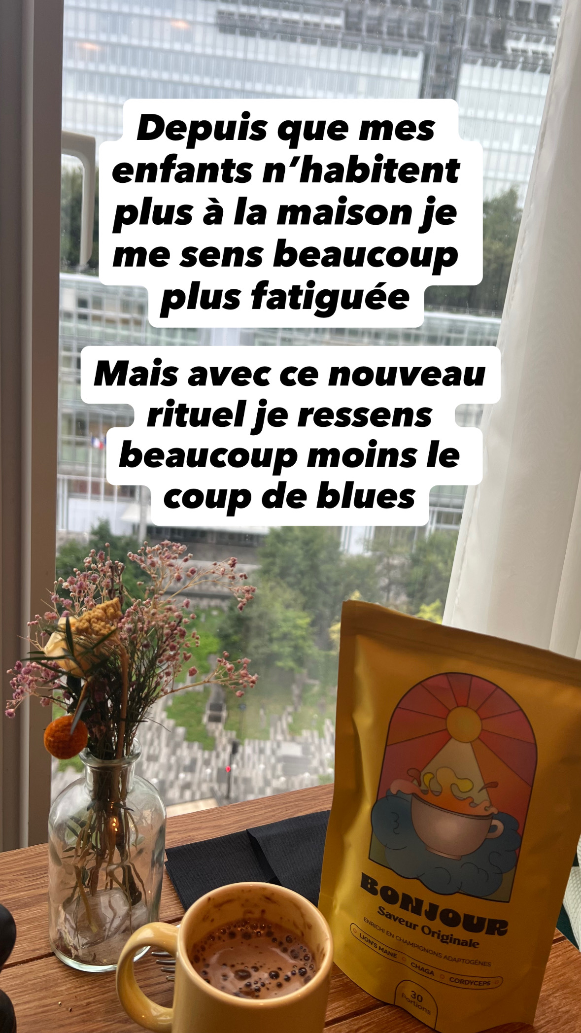 Bonjour Facebook ad