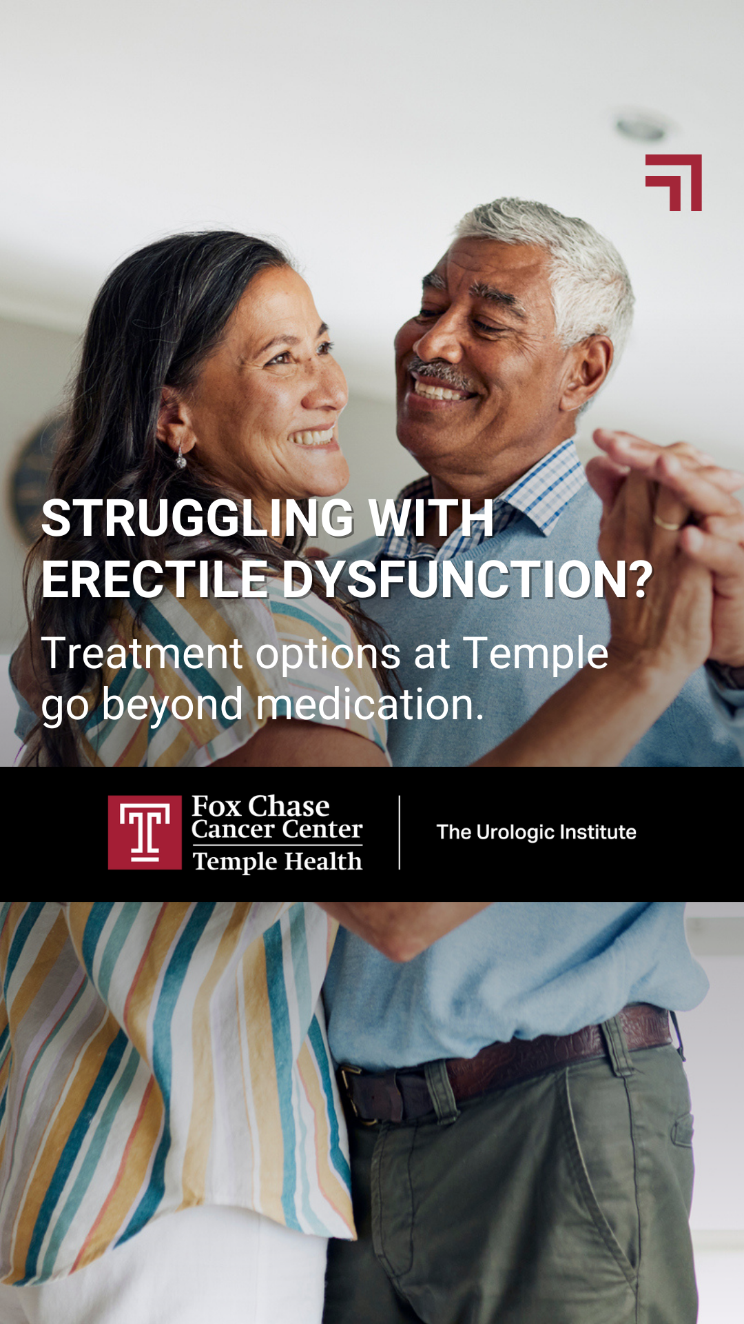 Temple Health Facebook ad from Oct 13, 2025