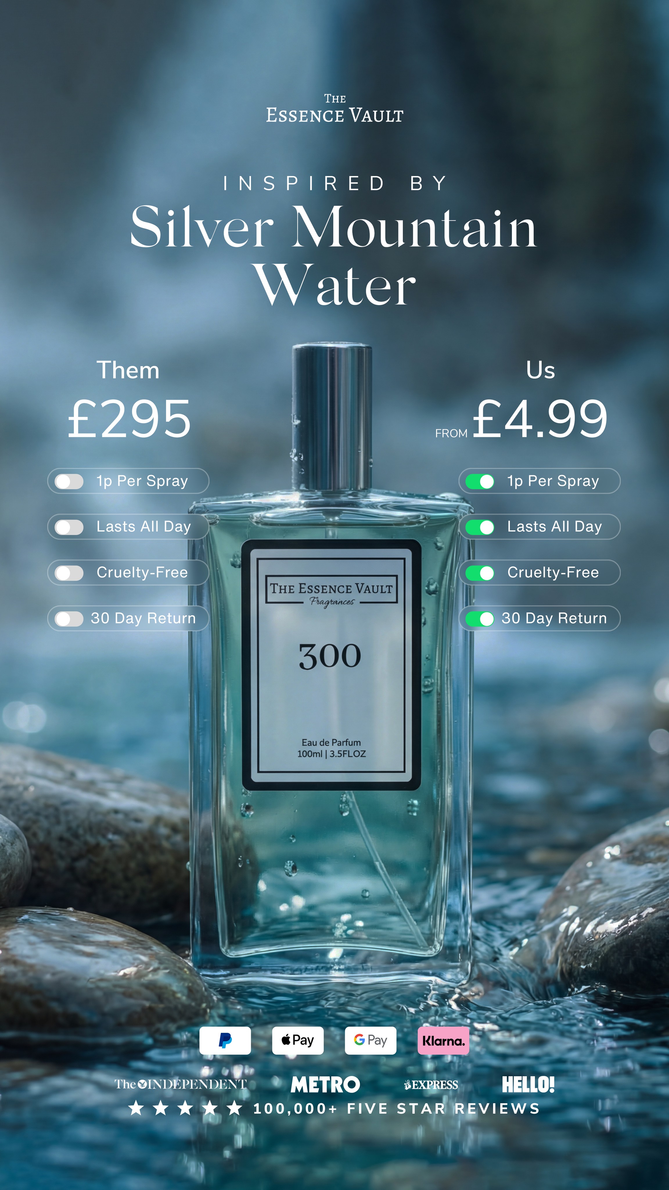 The Essence Vault Facebook ad