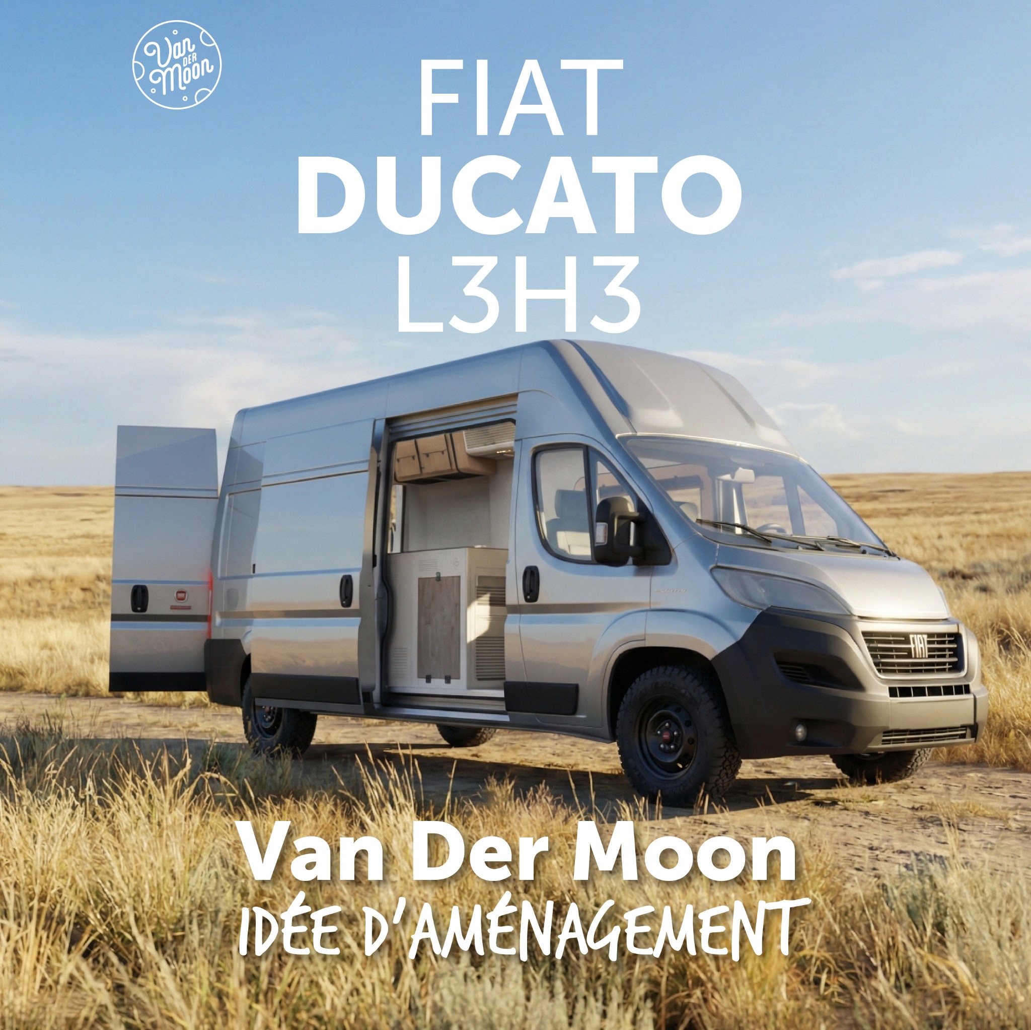 Van Der Moon Facebook ad: Prêt pour l'aménagement de ton Fiat Ducato L3H3?