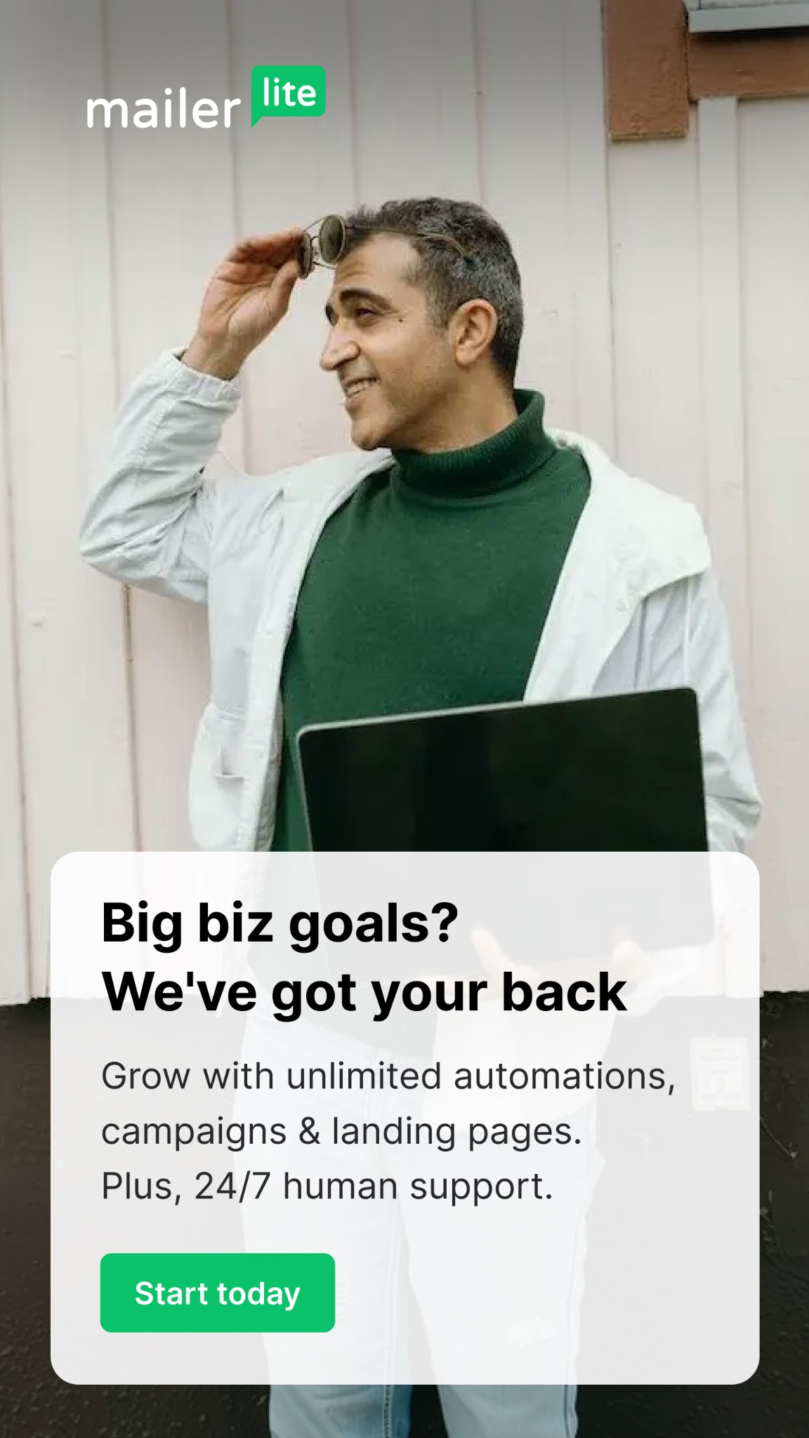 MailerLite Facebook ad
